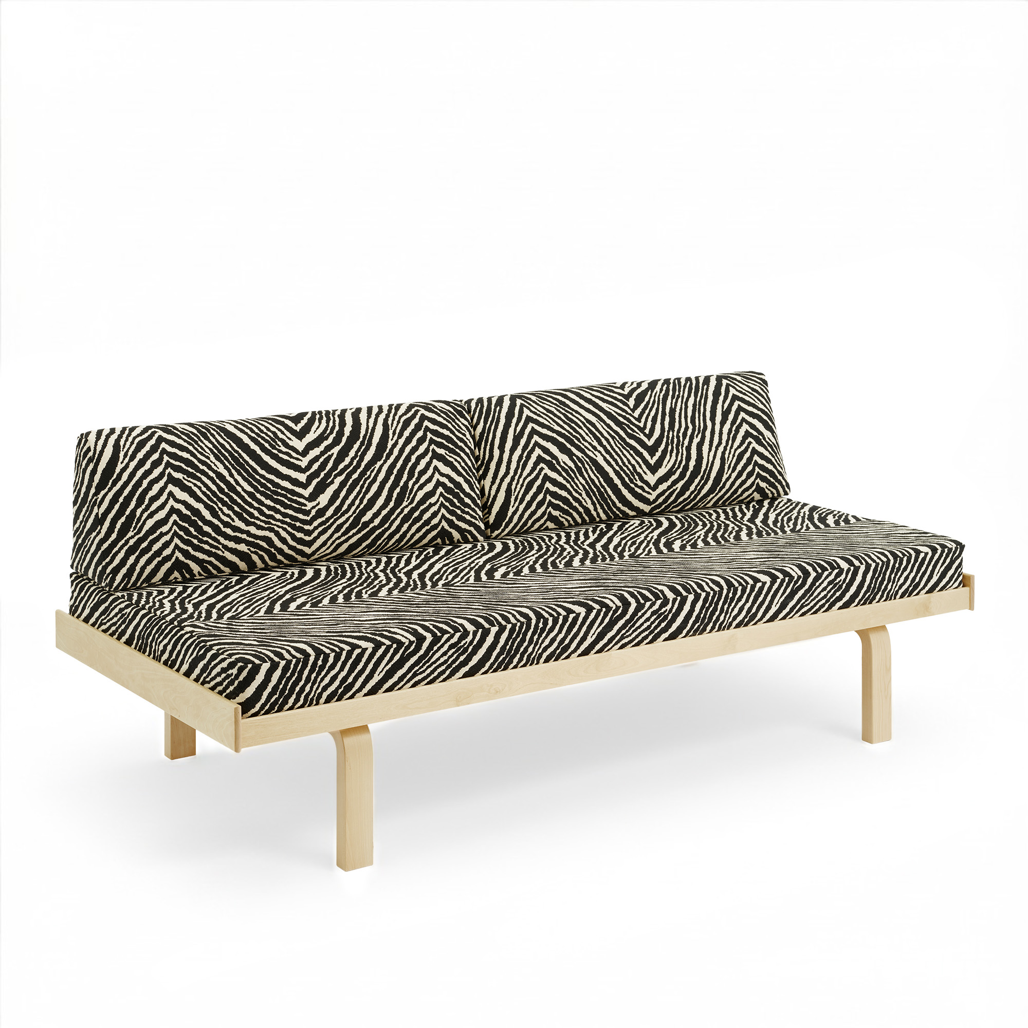 Artek - Day Bed 710 with mattress and back cushions - Zebra - Dagb&auml;ddar - Alvar Aalto - M&ouml;nstrad