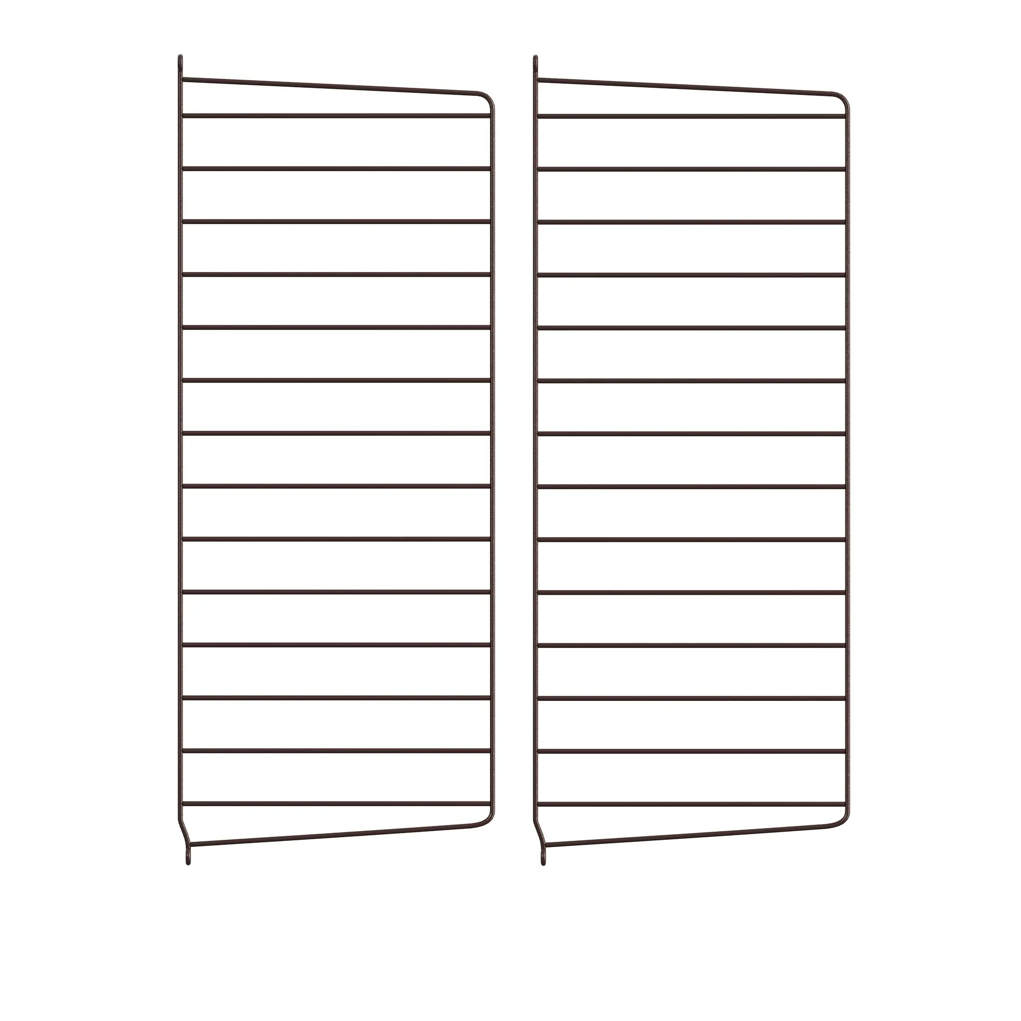 Väggavel 75 x 30 cm 2-pack mörkbrun