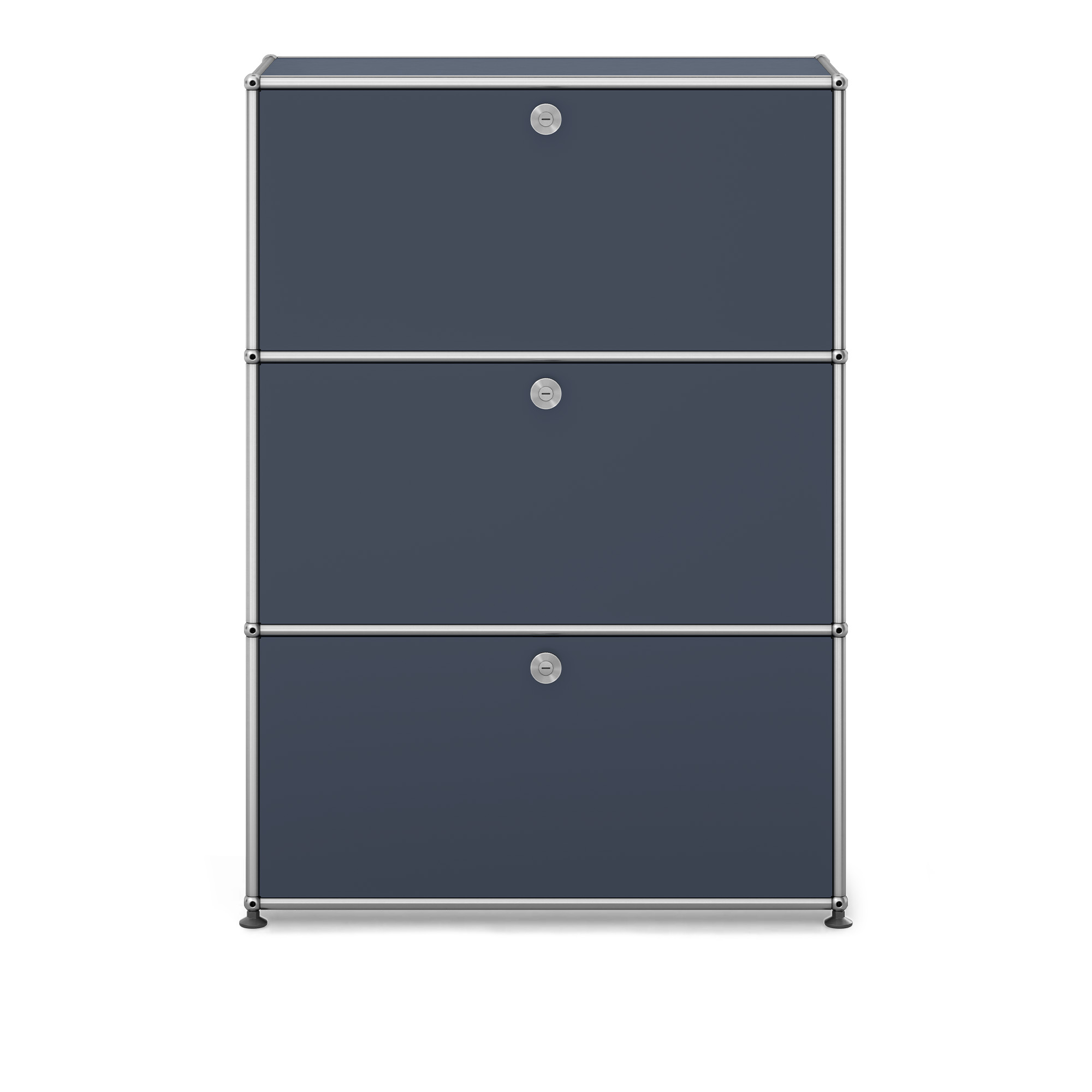 USM - USM Haller Shelf G1 Anthracite - Skåp och vitrinskåp - Fritz Haller & Paul Schärer - Grå - Metall | Möbler - Förvaring Och Hyllor - Skåp Och Vitrinskåp | Möbelexperten