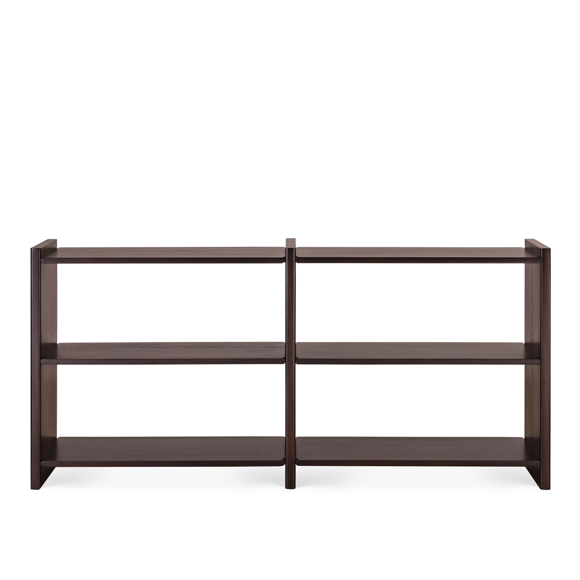 Ethnicraft - Mortise hylla 175x41x82 cm mahogany rose brown - Hyllor - Juntos Projects - Brun - Trä
