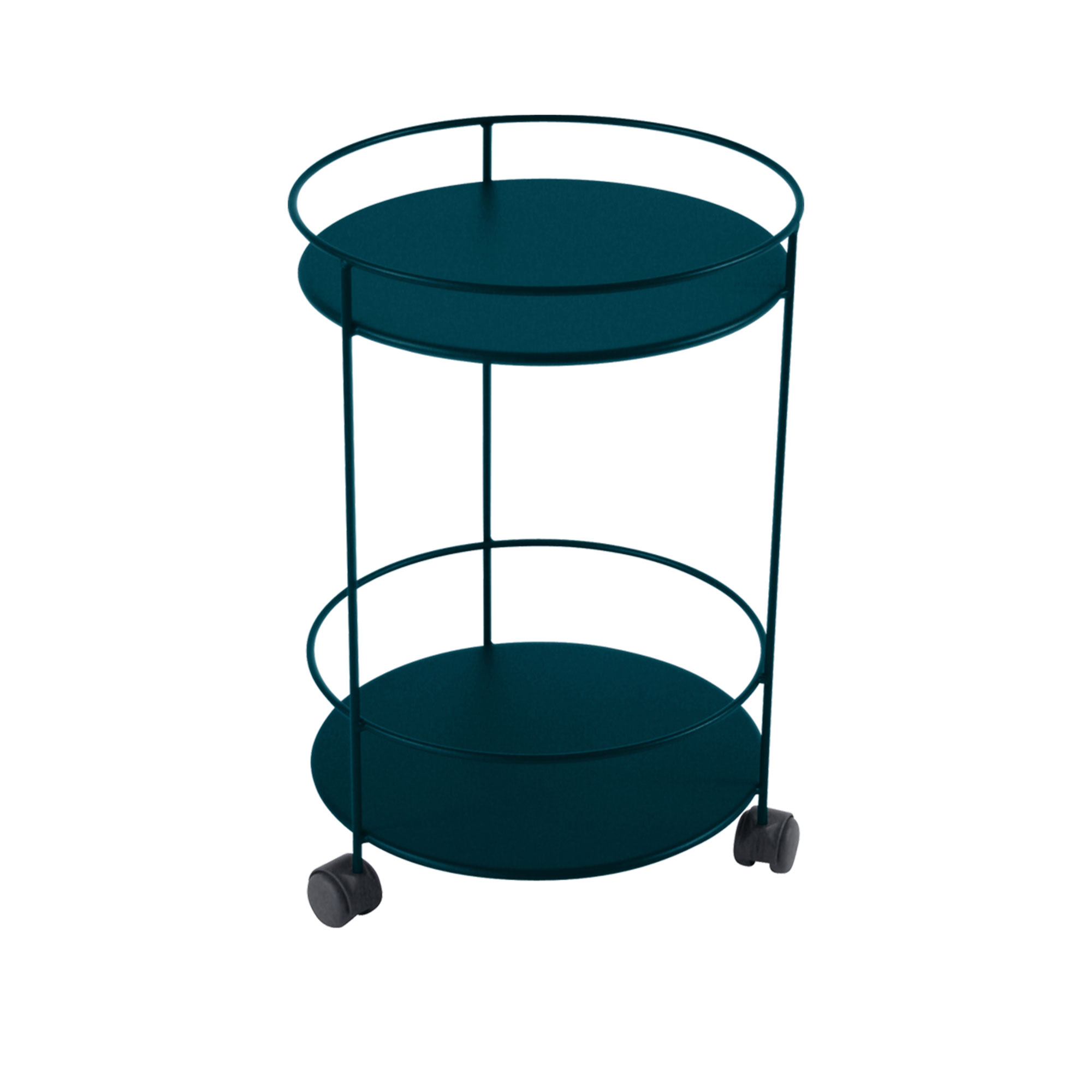 Fermob - Guinguette Pedestal Table, Acapulco Blue - Småbord & Sidobord utomhus - Blå - Metall