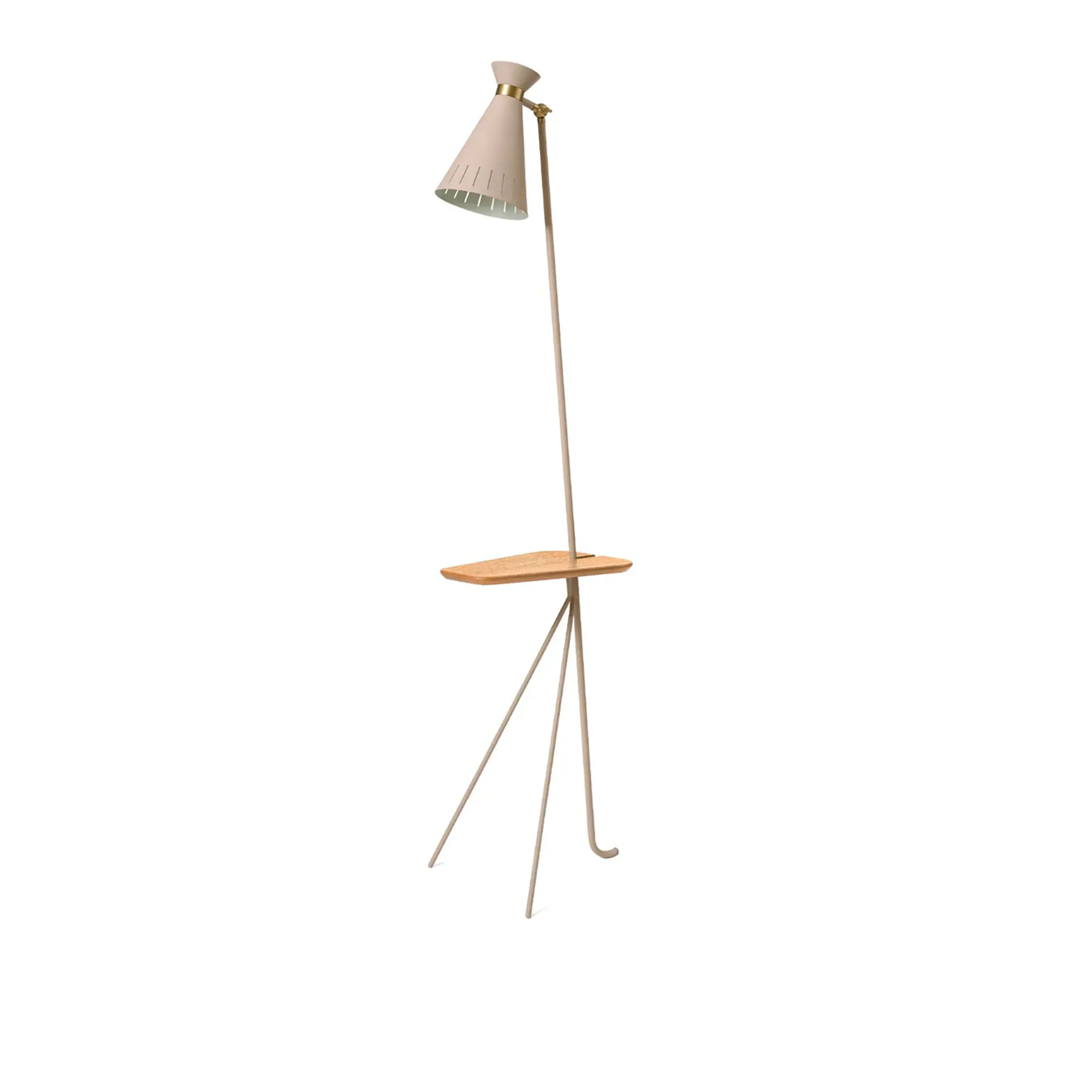 Cone Floor Lamp with Table