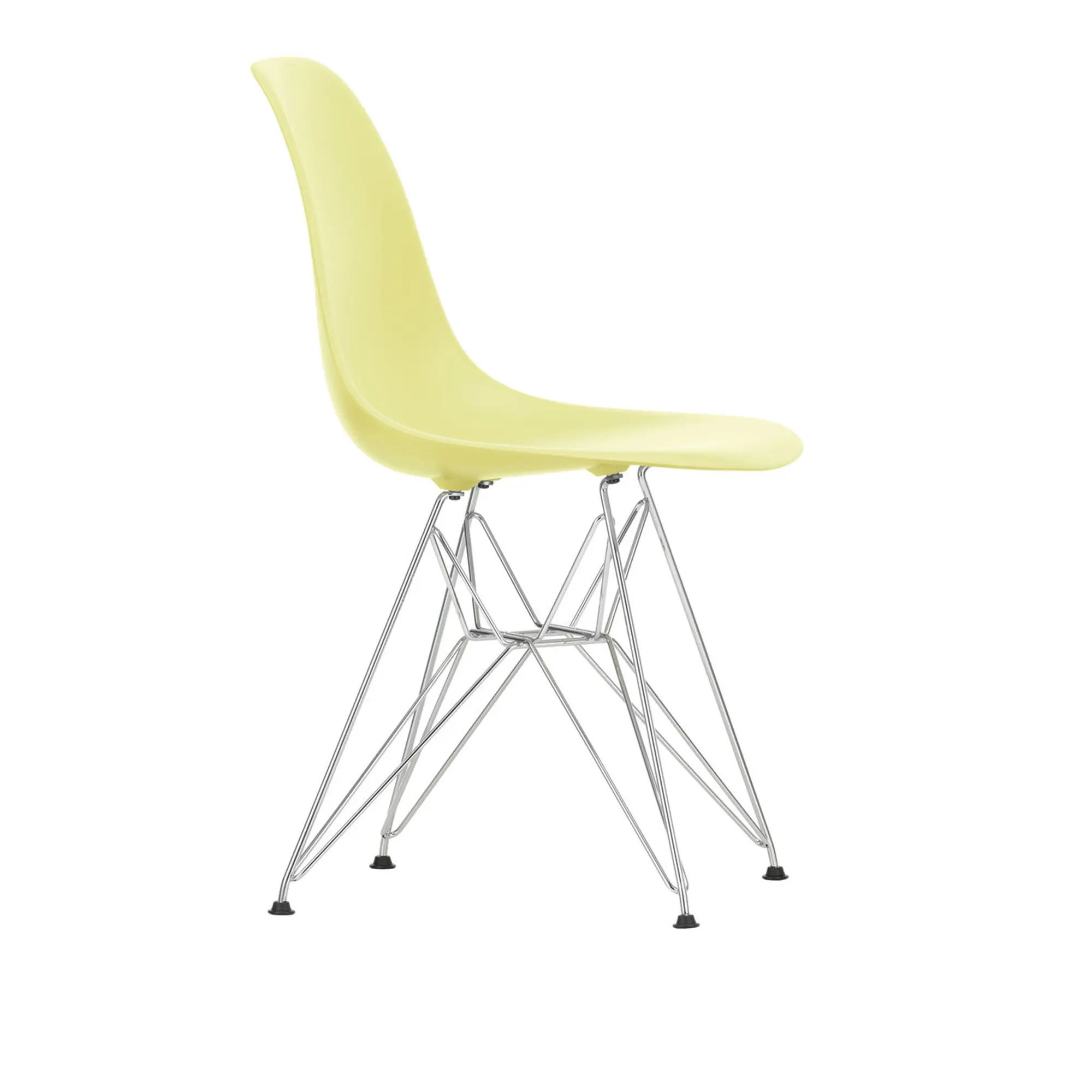 Eames RE Plastic Chair DSR stol Chrome