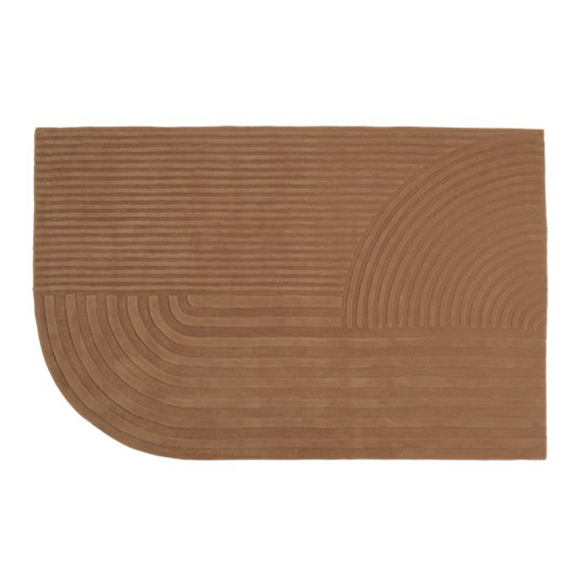 Muuto - Relevo Rug 200 x 300 cm - Burnt Orange - Ullmattor - Studiopepe - Orange