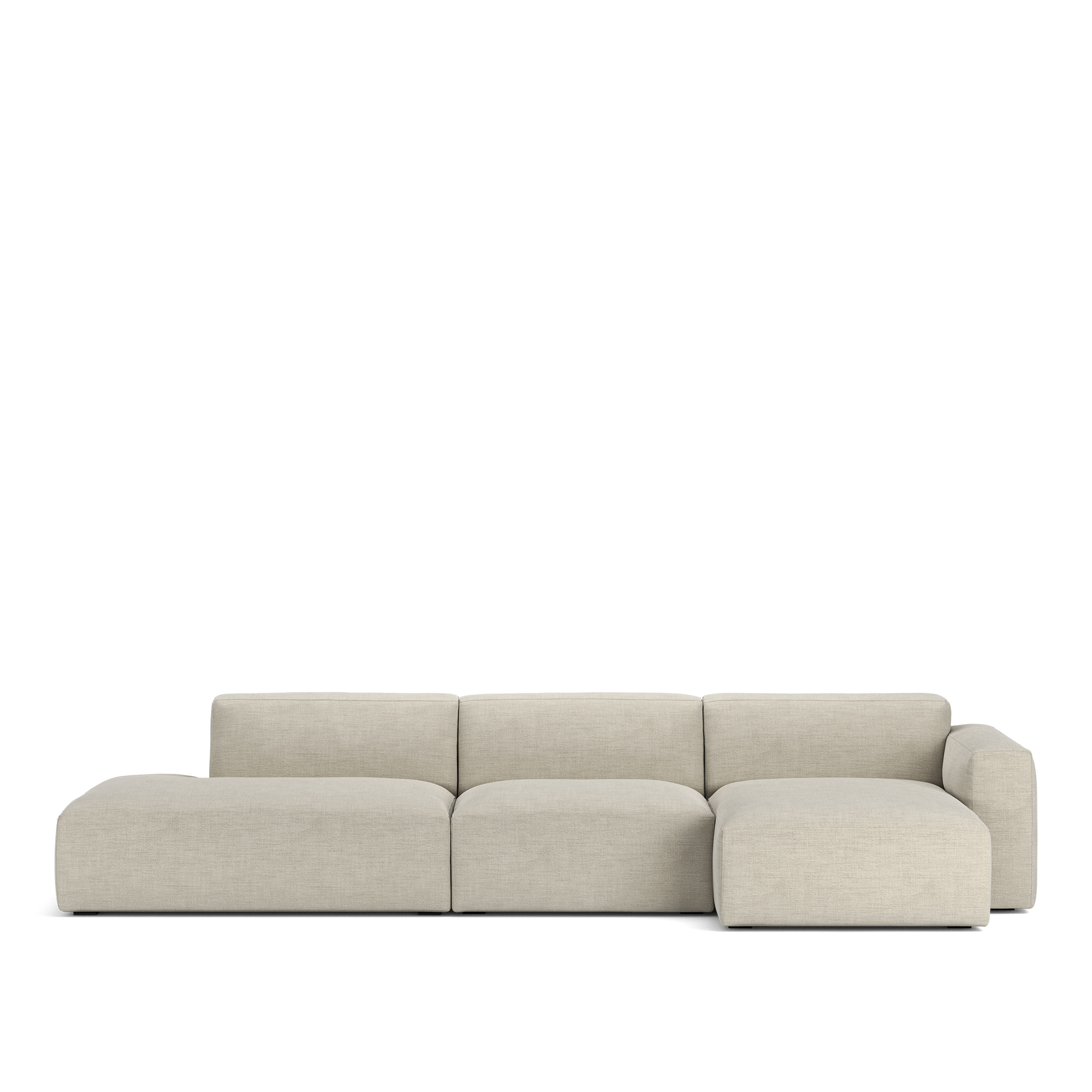 NOGA - Brick 3-Seater Chaise Lounge Open End Left Sienna 102 Removable Upholstery - Soffor