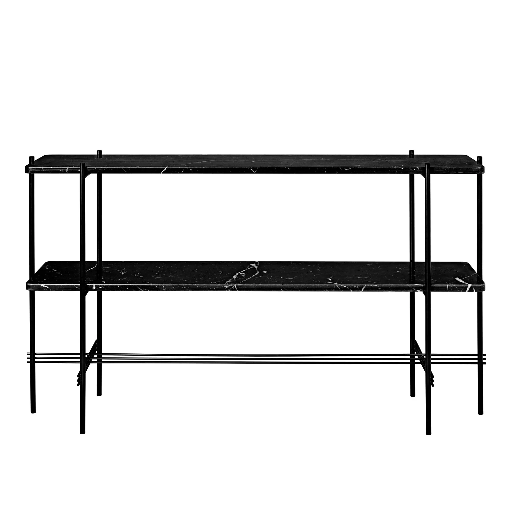 TS konsolbord 2 hyllplan svart