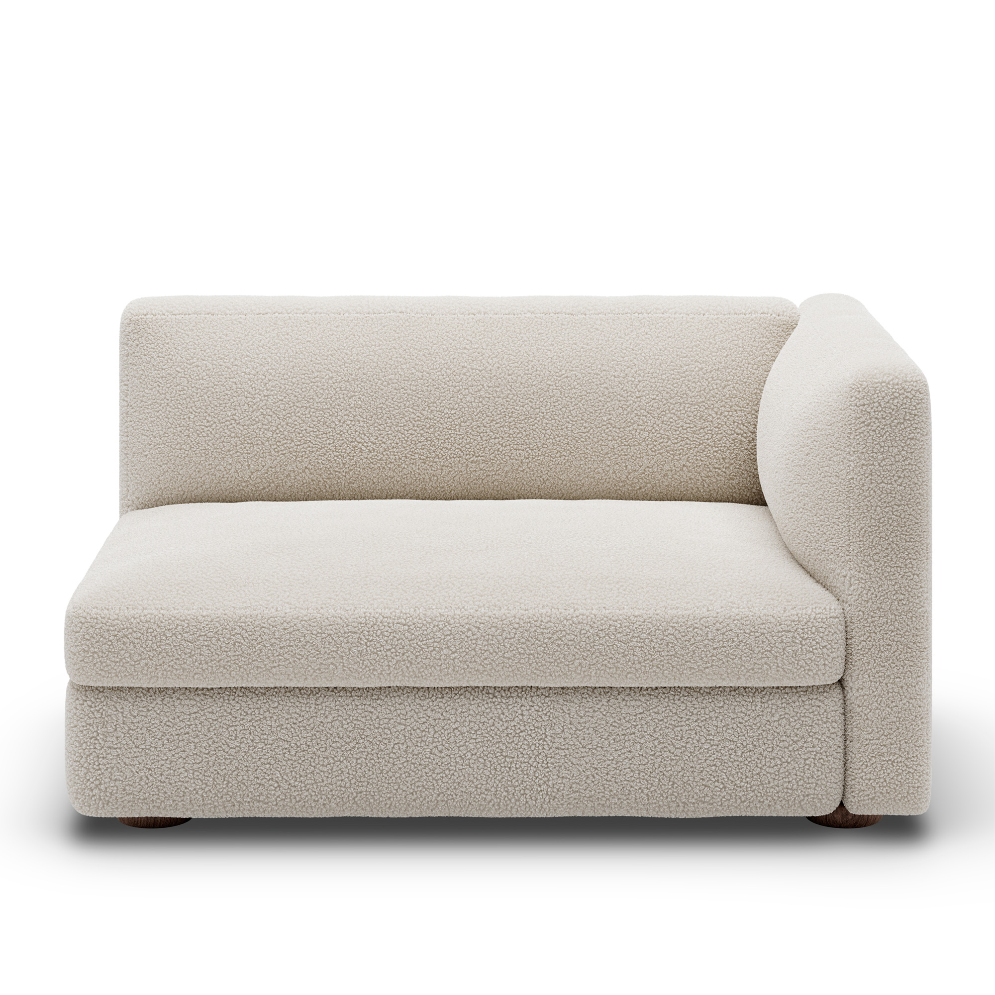 New Works - Coda Wide Right - Module 41 - Fabric Category C - Drake 2 Spacedust - Modulsoffor & Hörnsoffor - John Astbury - Trä/Textilmaterial