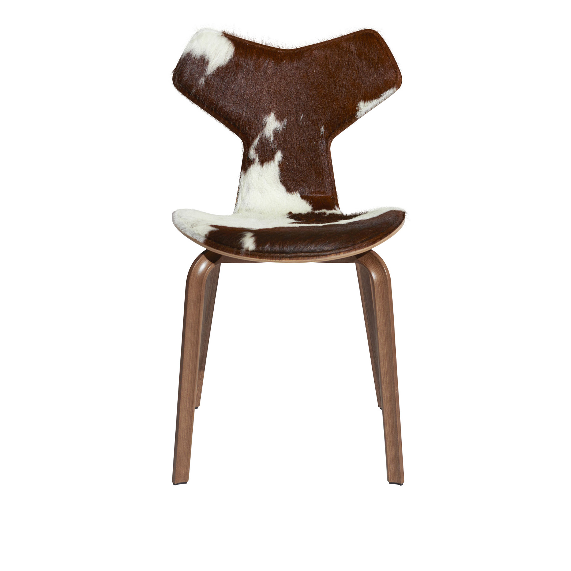 Fritz Hansen - 4130 Grand Prix Exclusive Edition Aspen - Spisestoler - Arne Jacobsen - Brun,Hvit - Lær/Tre