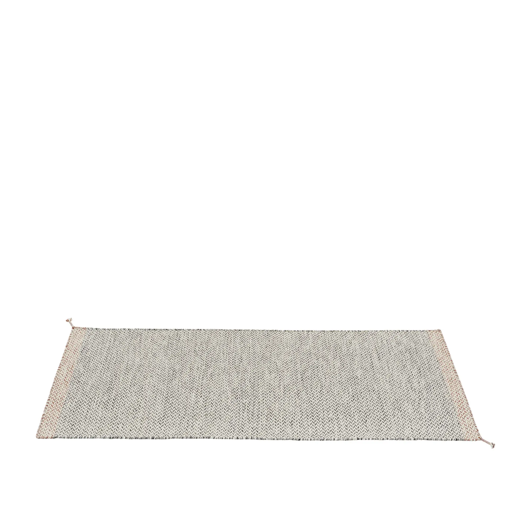 Ply rug recycled polyester black/white