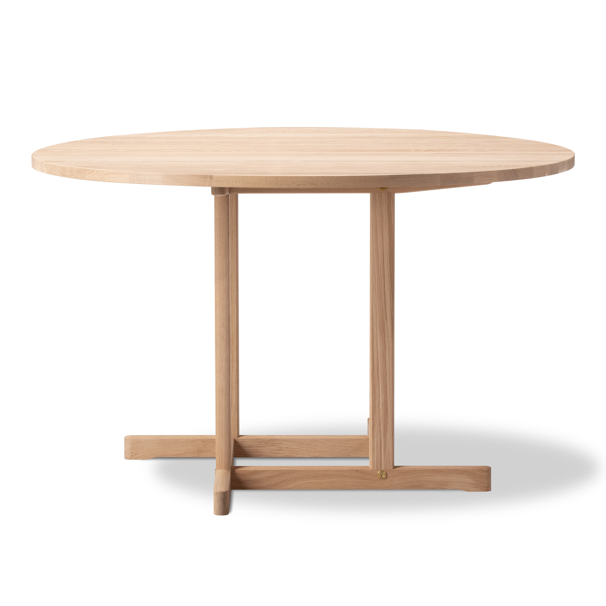 Fredericia Furniture - BM80 Mogensen Shaker Table Ø120 cm - height 73 cm - Oak soap - Matbord - Børge Mogensen - Träfärgad - Trä