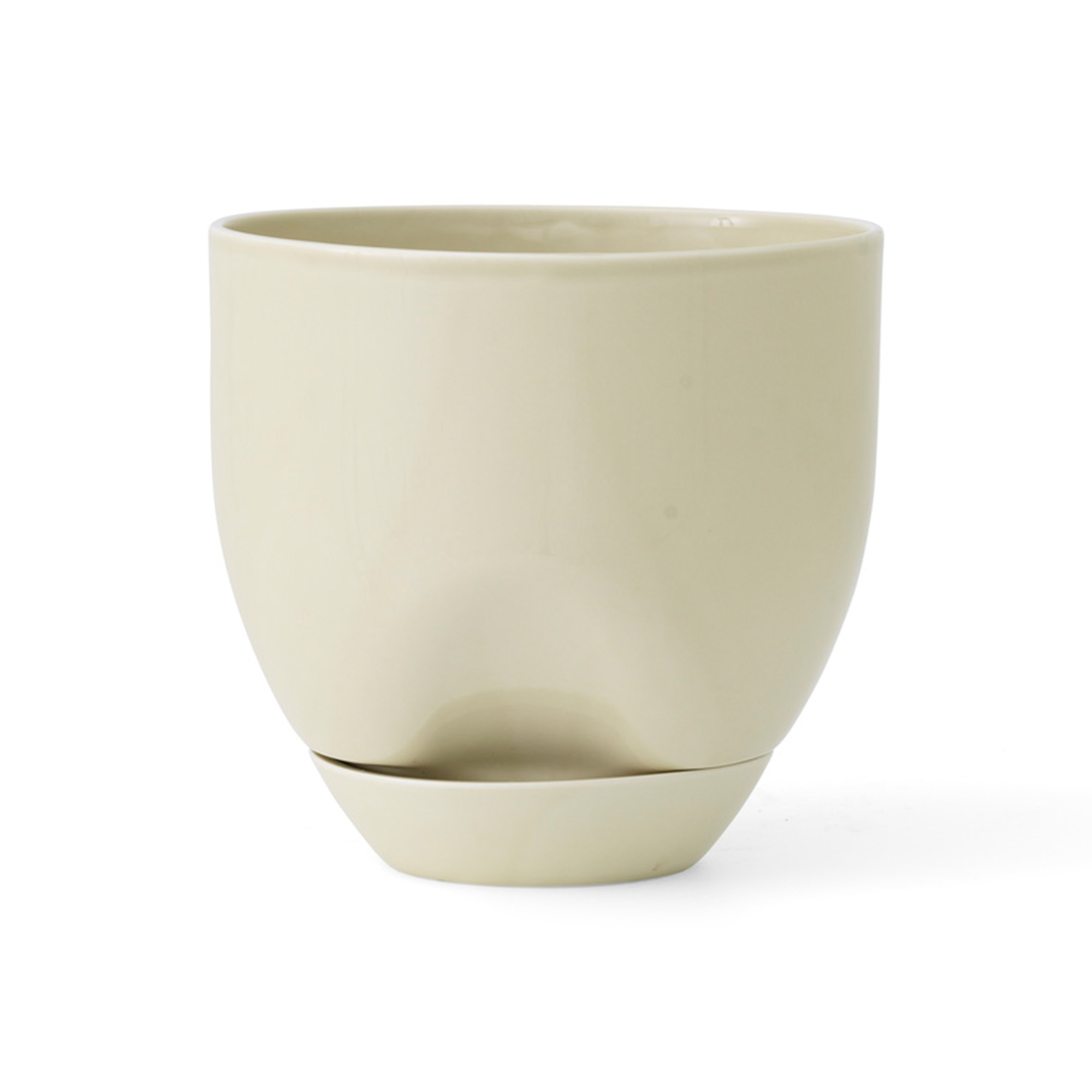 Audo Copenhagen - Hydrous Planter, Ø20, Ashen - Krukor & vaser - Beige