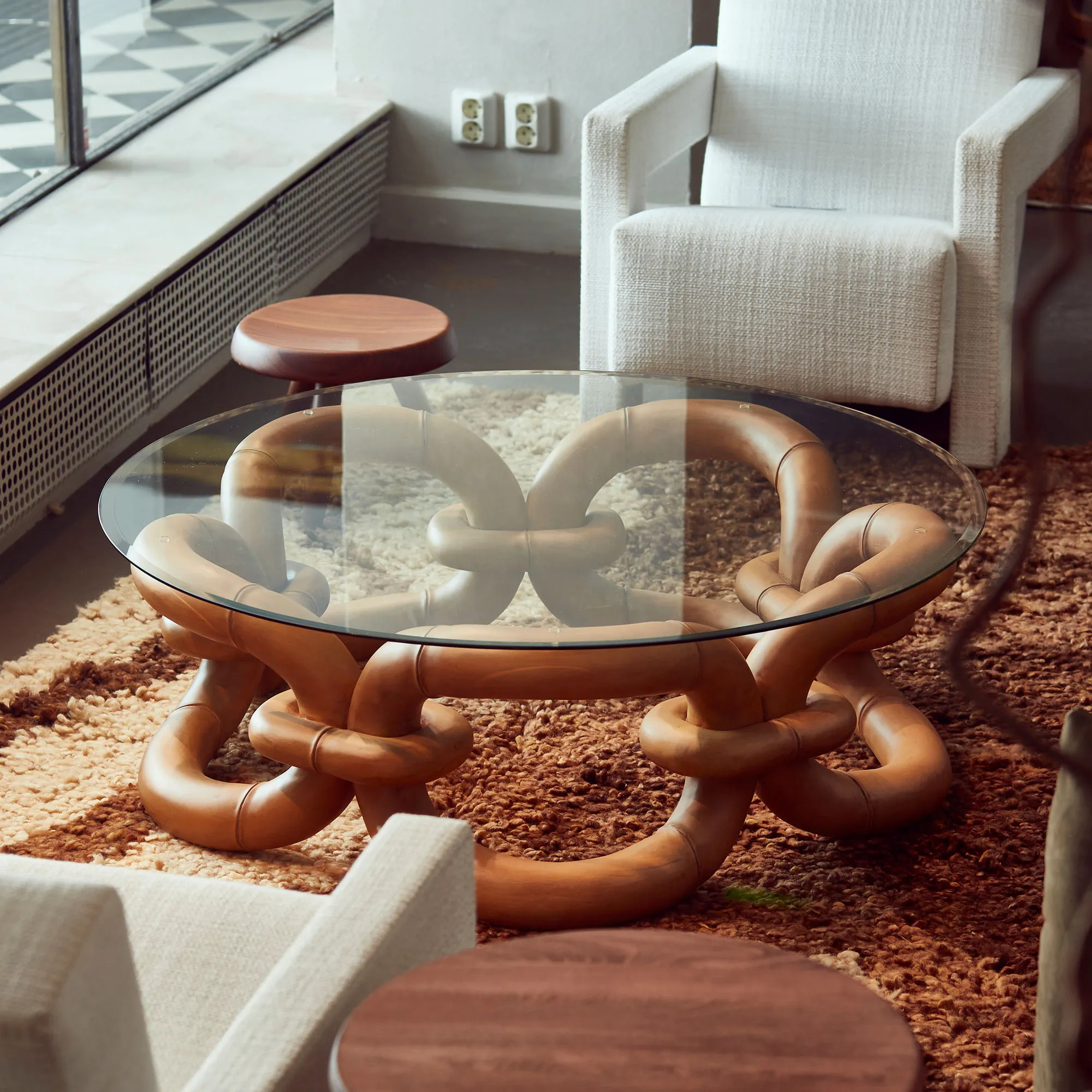 Bamboo Bracelet Sofa Table