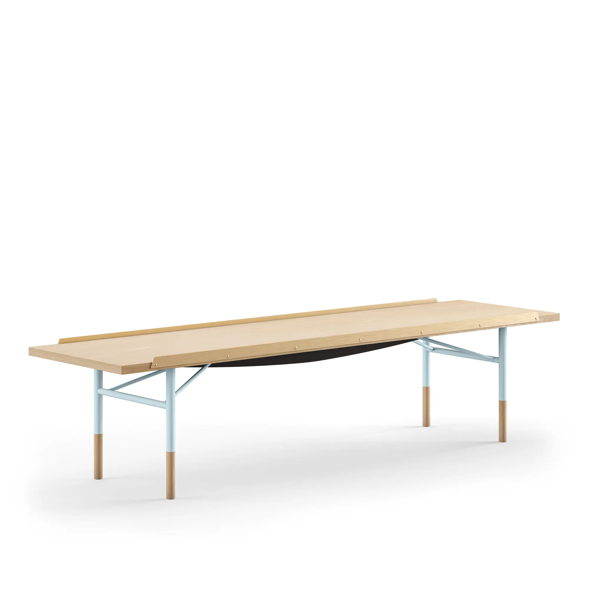Table Bench Medium med mässingskanter
