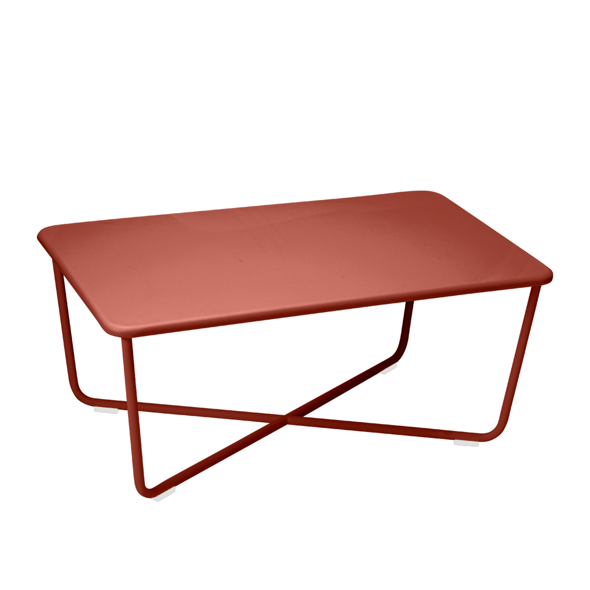 Fermob - Croisette Low Table - Red Ochre - Småbord & Sidobord utomhus - Pascal Mourgue