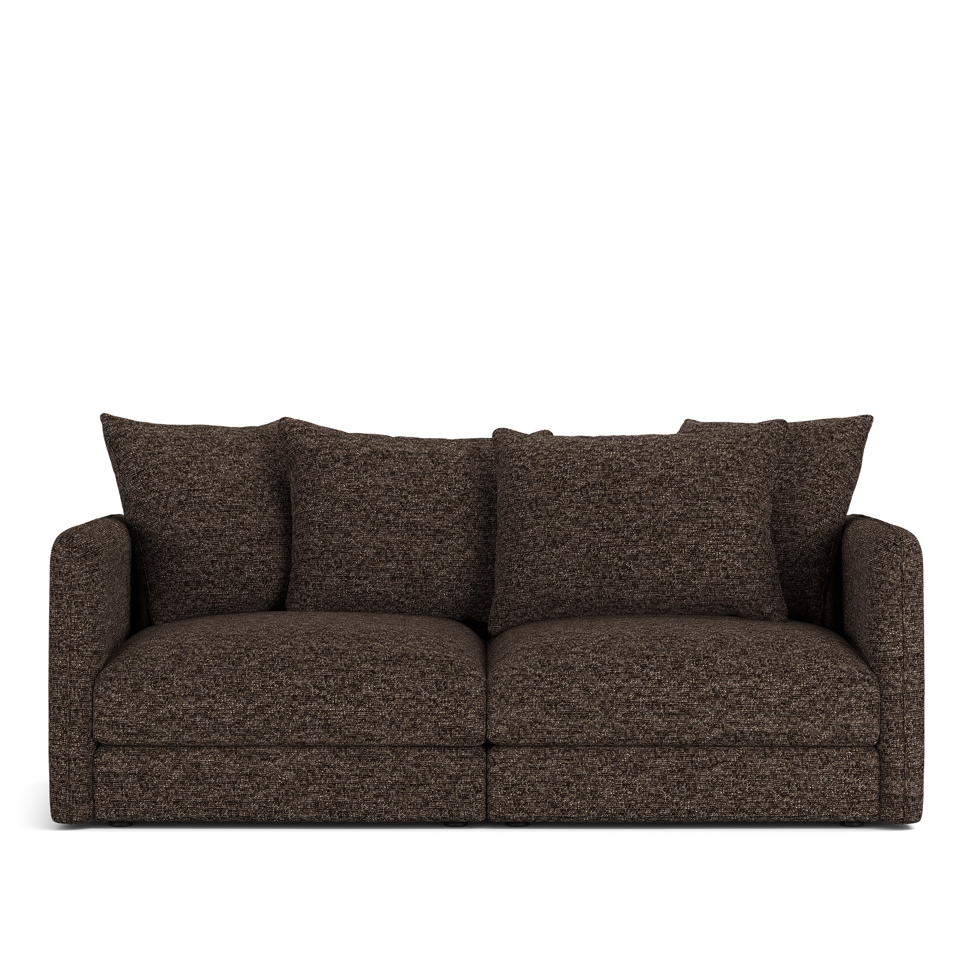 NOGA - Pavarotti 2-Seater, Removable Cover, Cushion Variant 01, Lucinasco 17 - Soffor - Brun
