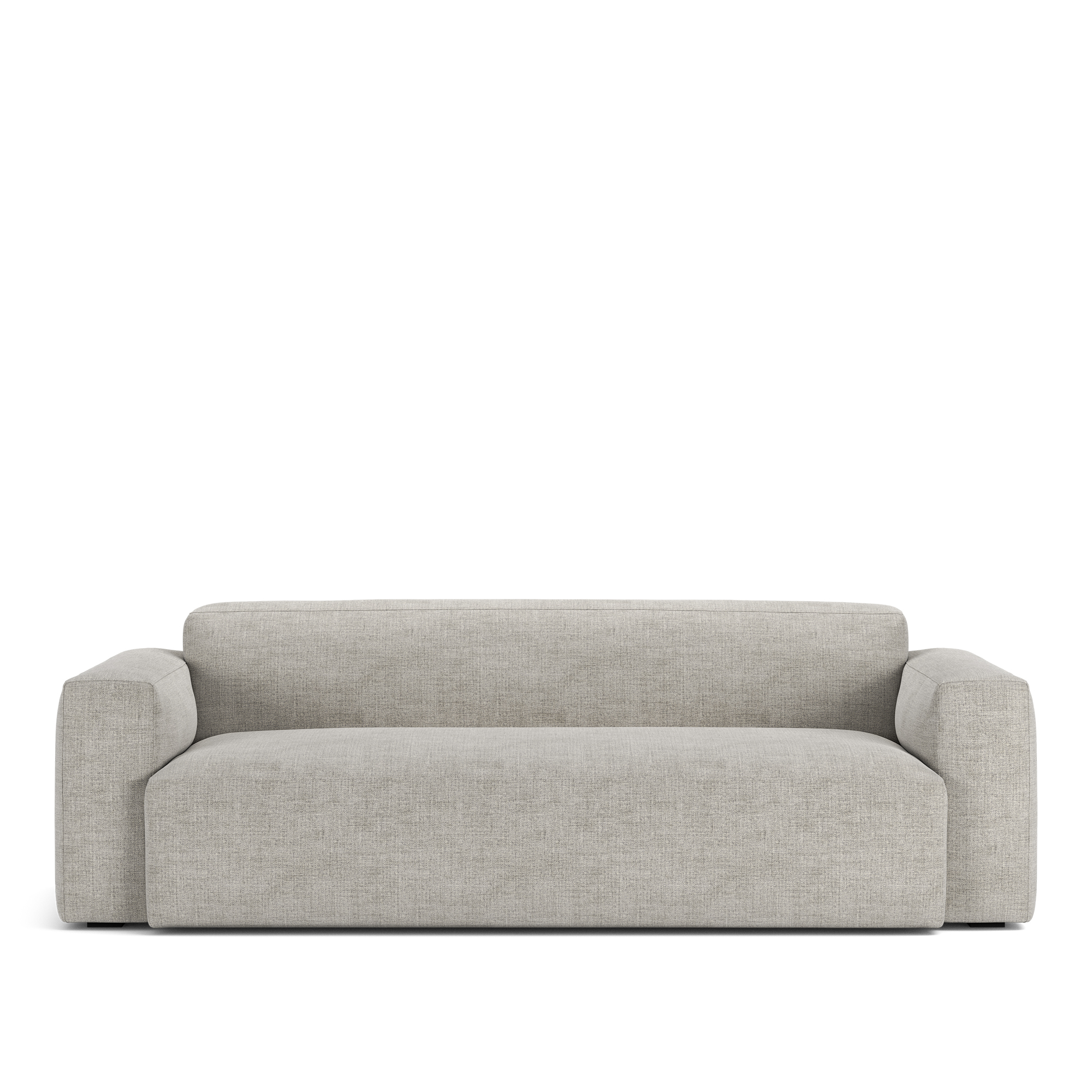 no ga - brick 2,5-seater sofa sienna 103 fixed upholstery - soffor - grå - dun/metall/trä/textilmaterial