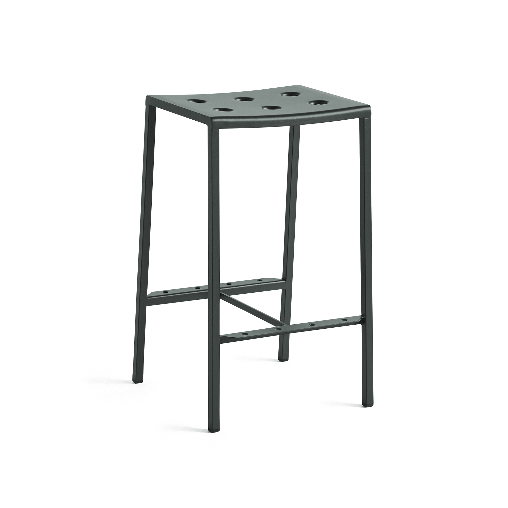 HAY - Balcony Bar Stool Low H65 / Dark Forest - Barstolar utomhus - Ronan & Erwan Bouroullec - Grön - Metall