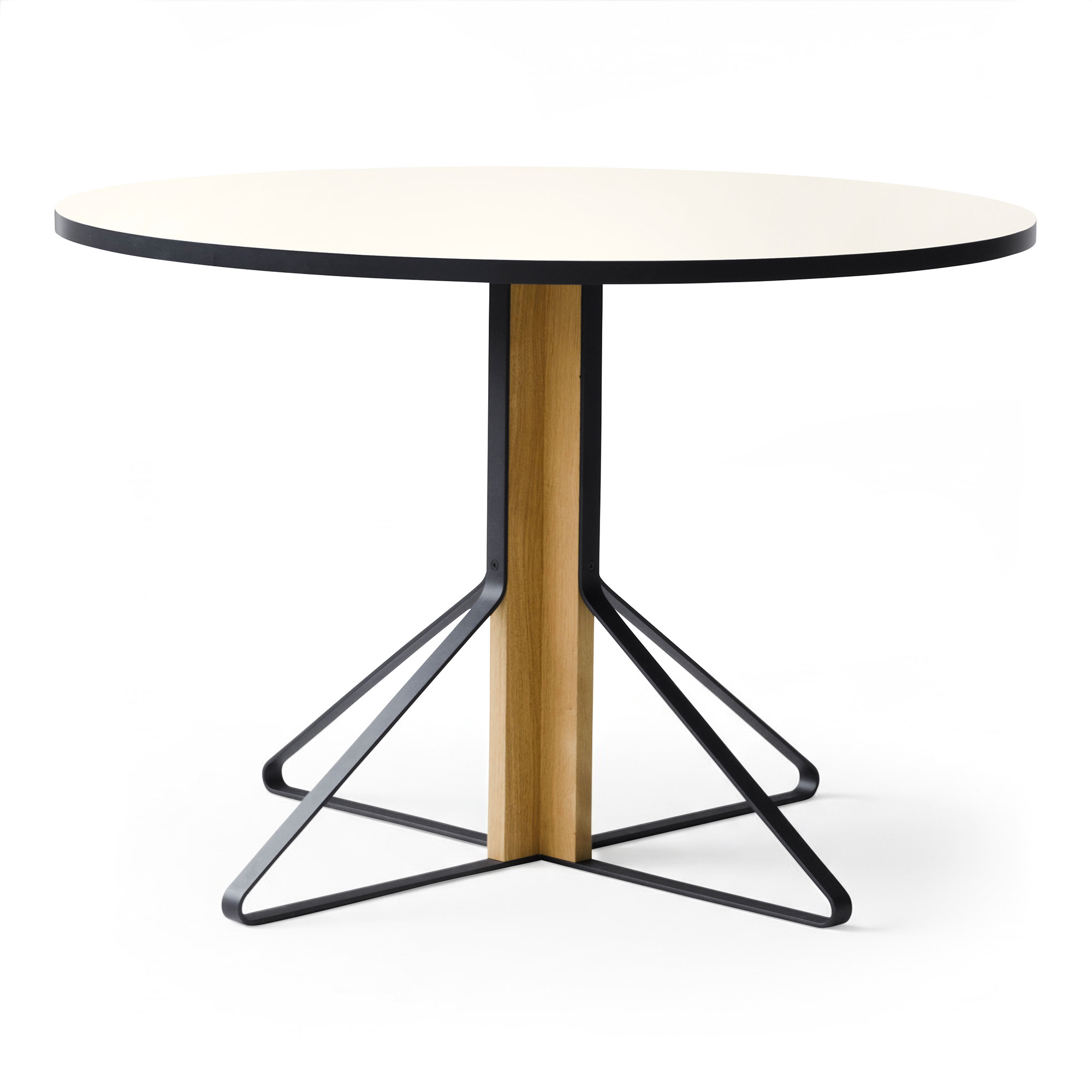 Artek - Kaari Bord Reb 004, Vit laminat, Klarlackad ek - Matbord - Ronan & Erwan Bouroullec - Vit - Metall/Trä | Möbler - Bord - Matbord | Möbelexperten