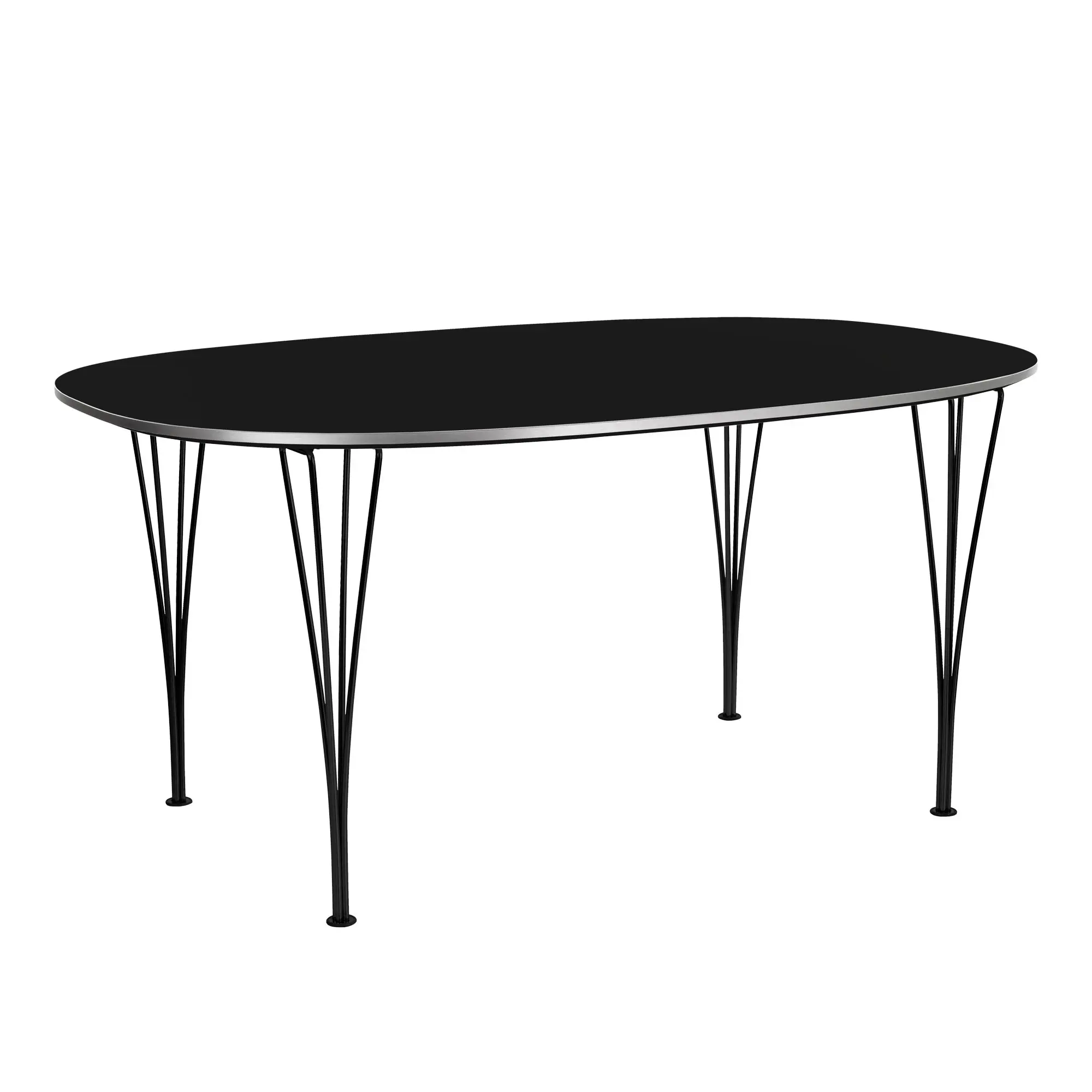 B612 Superellips matbord 100 x 150 cm Black