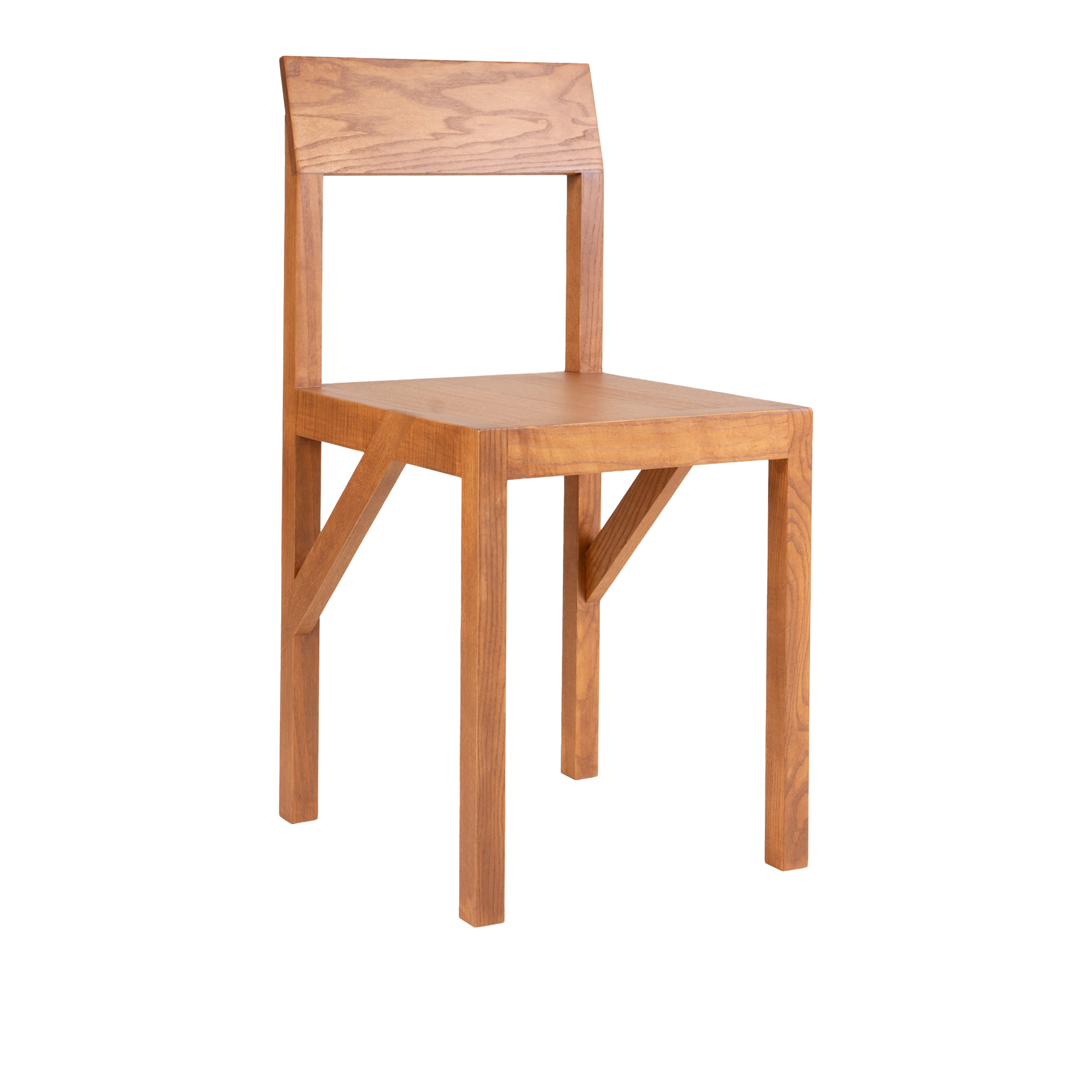 frama - bracket chair wengé - matstolar - brun - trä