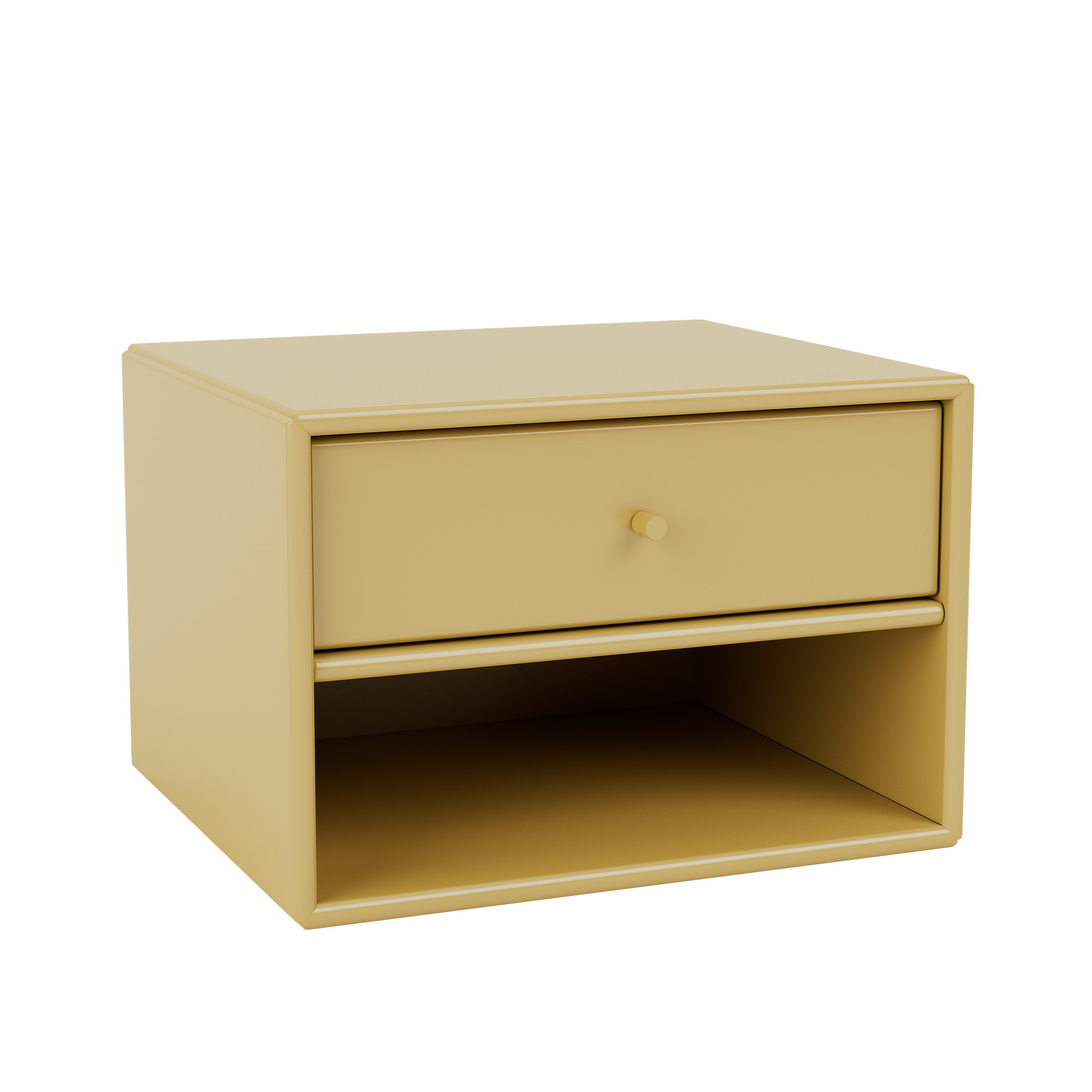 montana - dash nightstand suspension rail cumin - sängbord - peter j. lassen - gul - mdf