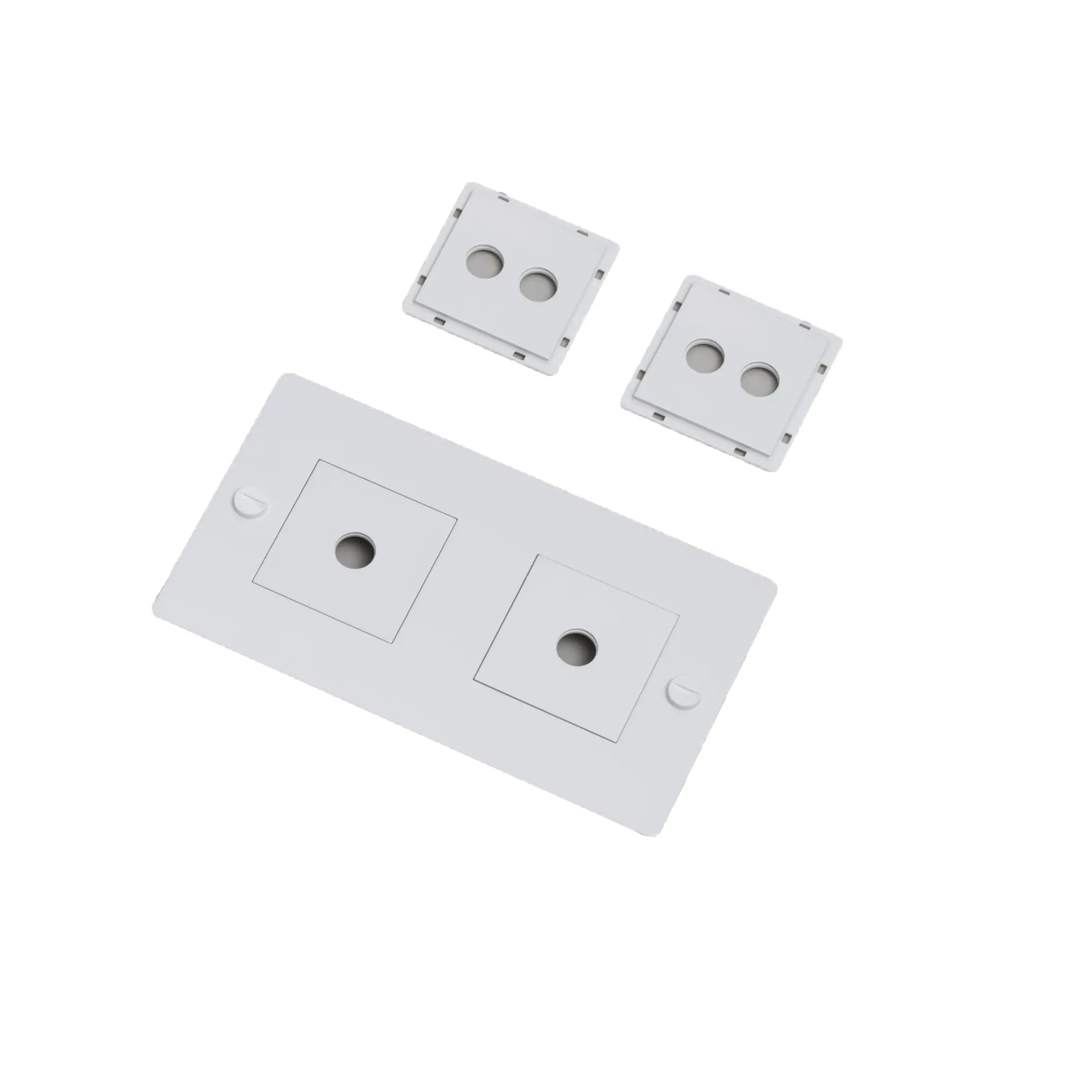 2G Wall Plate Horizontal With Infills