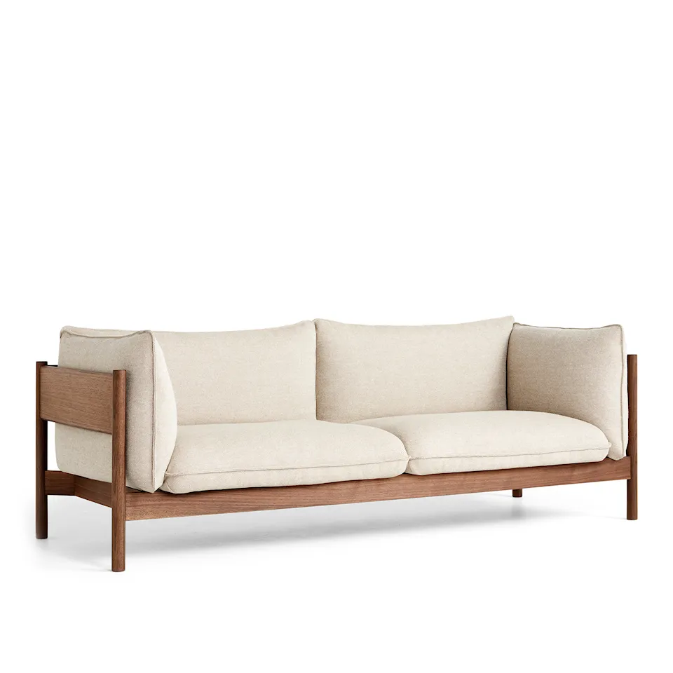 Arbour Eco 3-sitssoffa Oiled Waxed Walnut