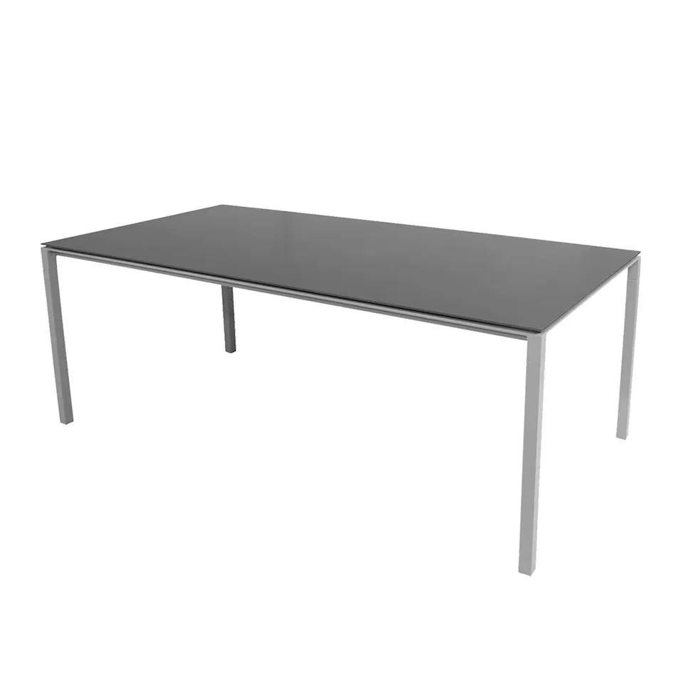 Pure matbord 280x100 cm Light Grey