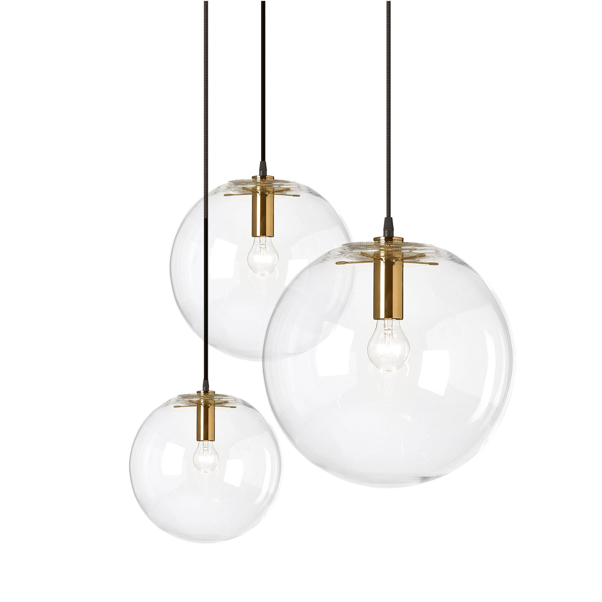 ClassiCon - Selene Ø 35 cm - Mässingspläterad - Pendellampor - Sandra Lindner - Guld