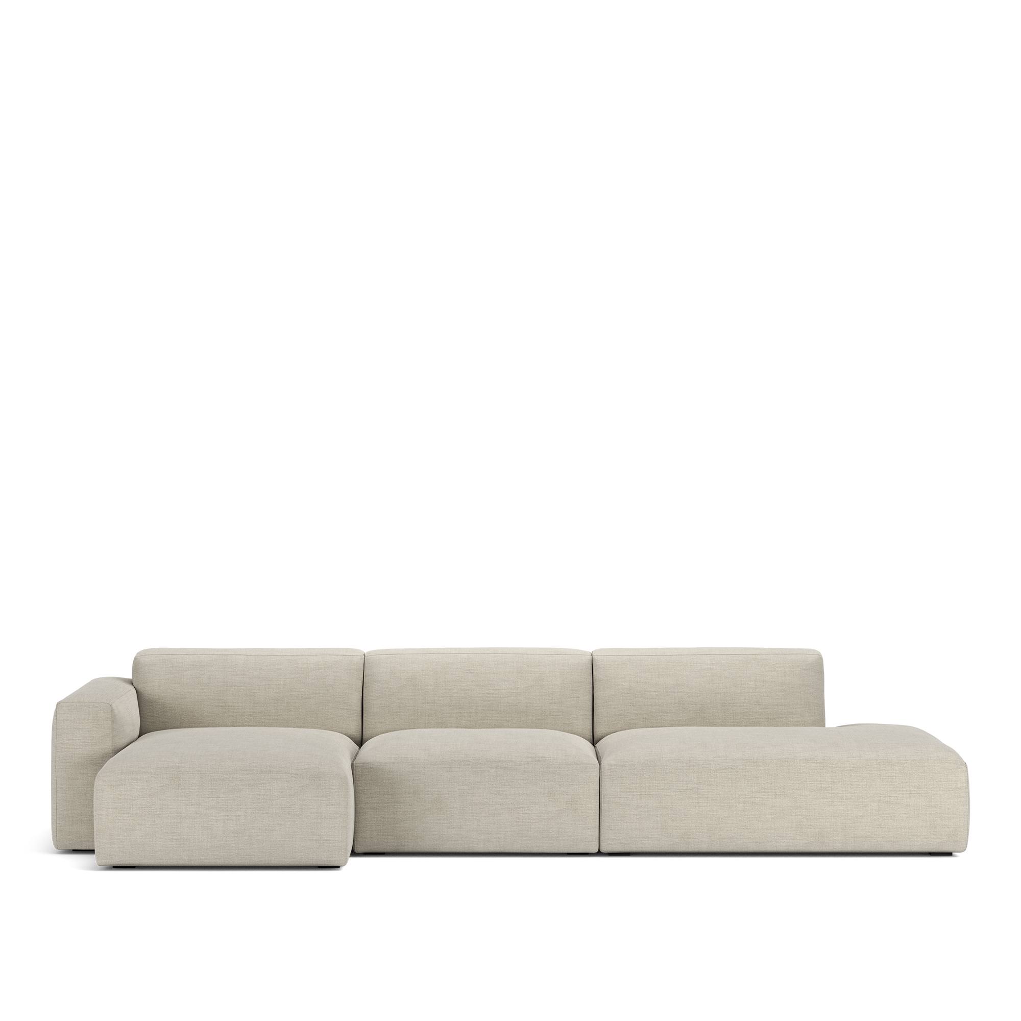 NOGA - Brick 3-Seater Chaise Lounge Open End Right Sienna 102 Removable Upholstery - Soffor
