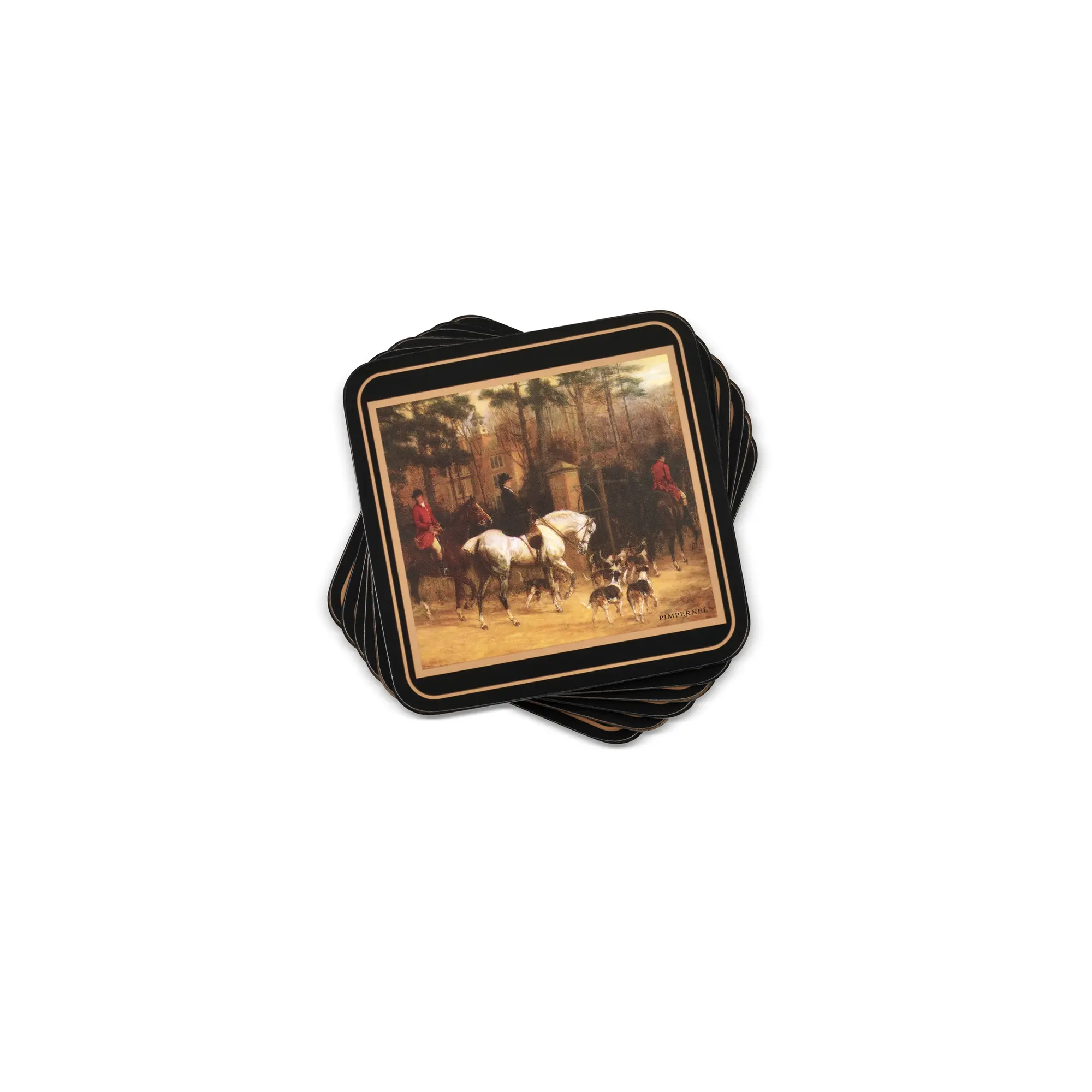 Tally Ho glasunderlägg 6-pack