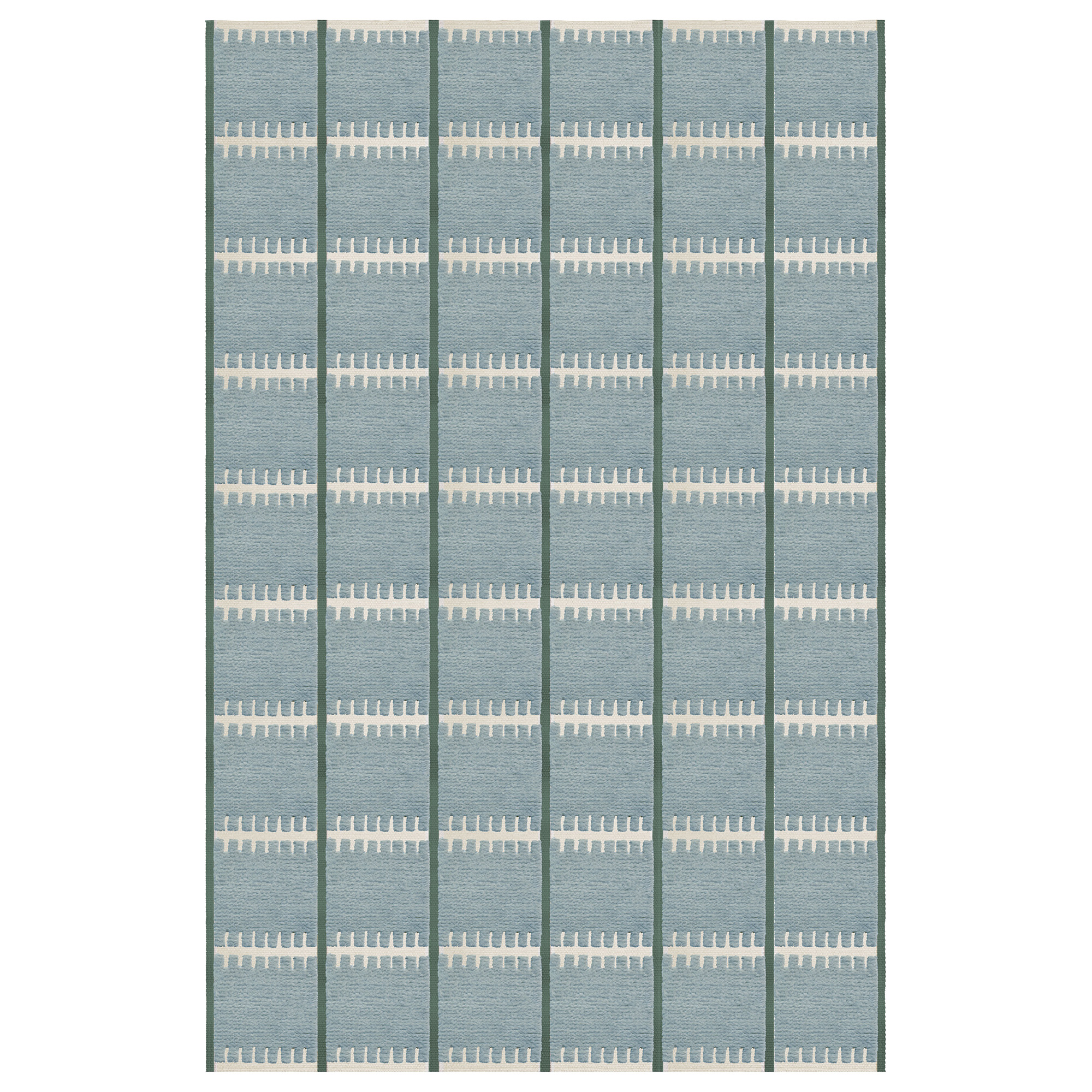 Layered - Swedish Homage Lilly Blue 180 x 270 - Ullmattor - Swedish Homage