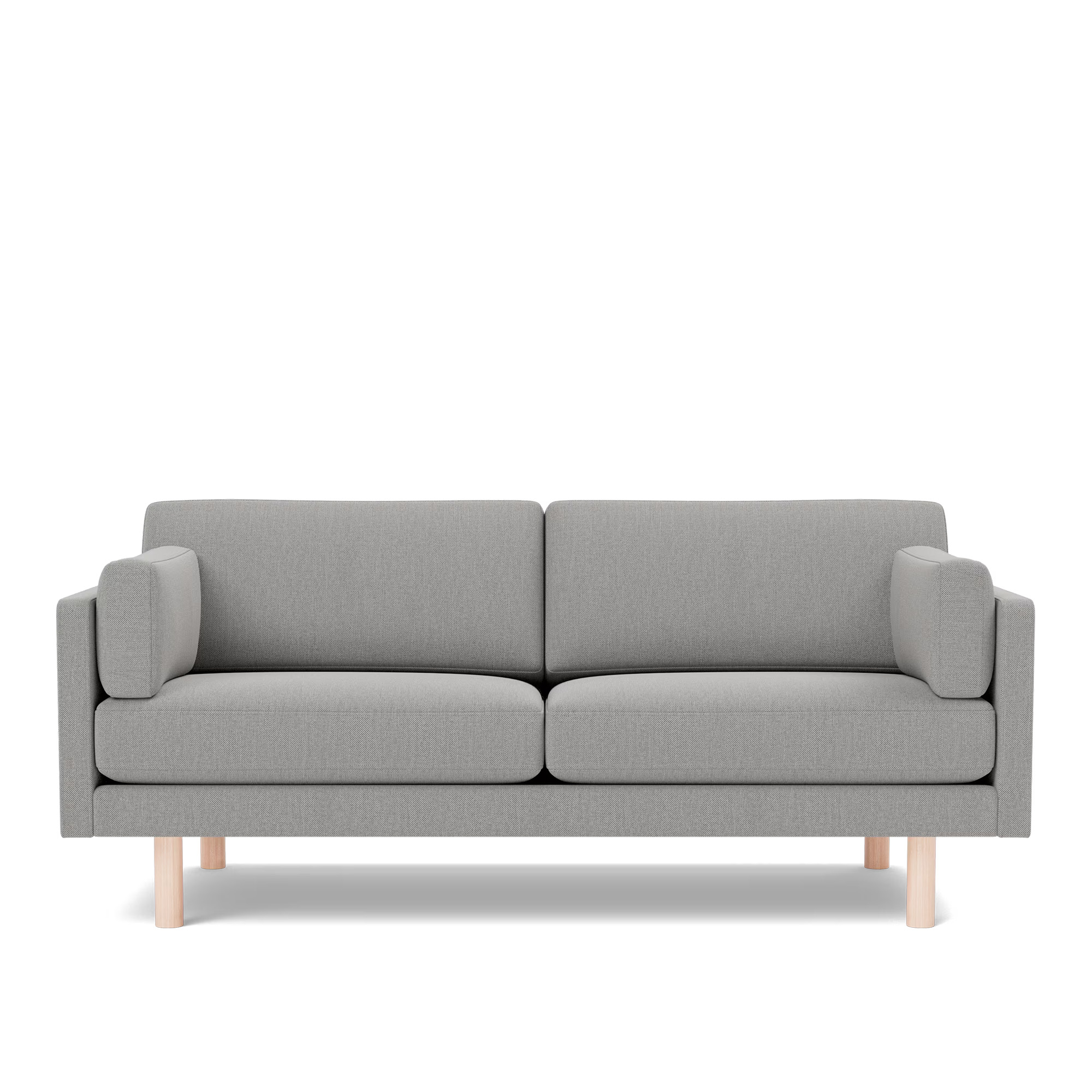 Fredericia Furniture - EJ220 Sofa - 2,5 seater - 185 cm - Re-Wool 128 - Down wrap - without buttons - Oak soap treated - Soffor - Erik Jørgensen
