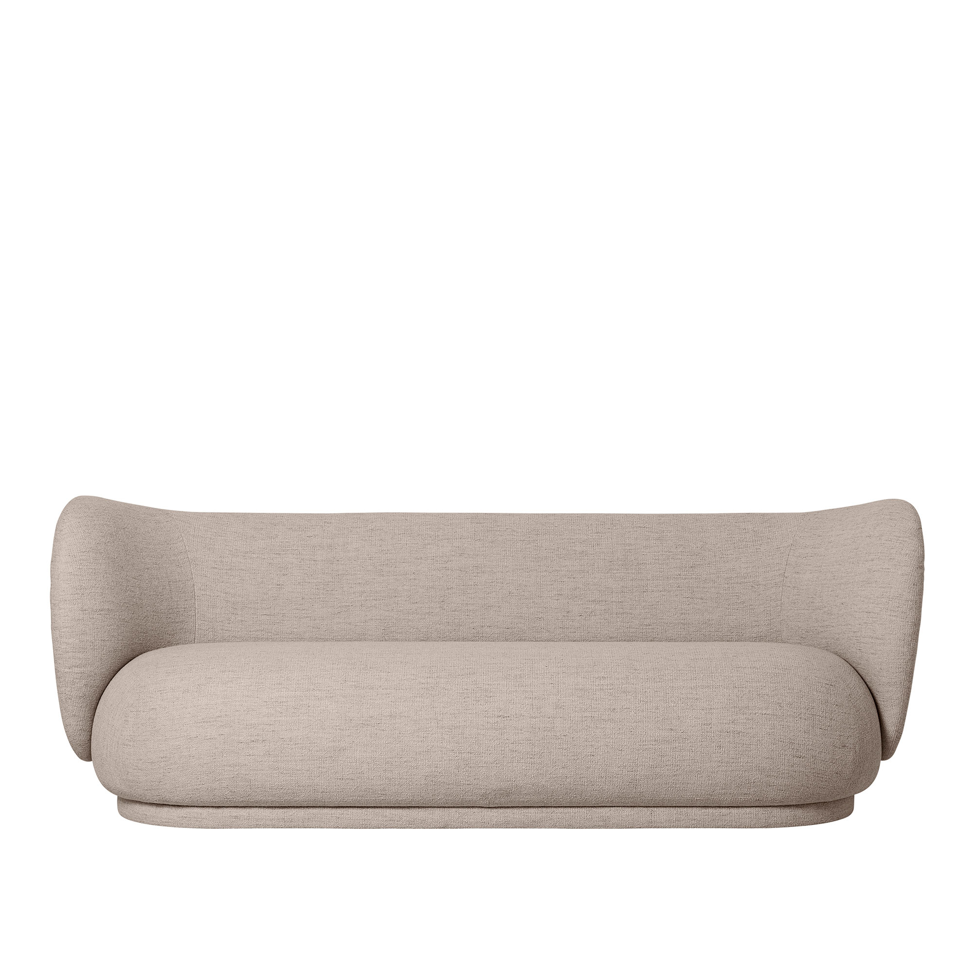 Ferm Living - Rico Sofa 3-Seater Bouclé Sand - Soffor | Möbler - Soffor Och Dagbäddar - Soffor | Möbelexperten