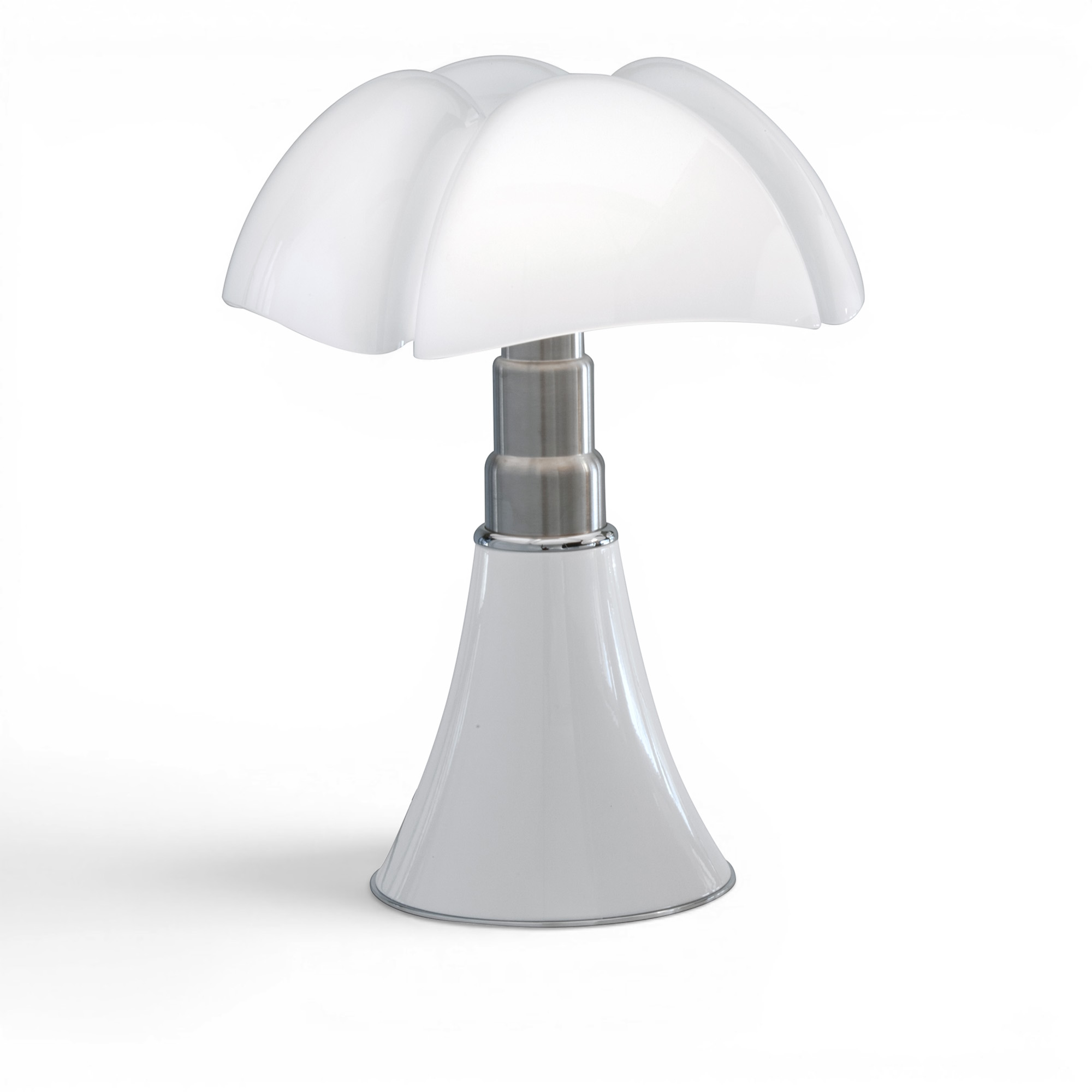 Martinelli Luce - MINIPIPISTRELLO-2,5W  LED 2700K DIMMABLE-WITH RECHARGEABLE BATTERY-WHITE - Portabla lampor - Gae Aulenti - Vit