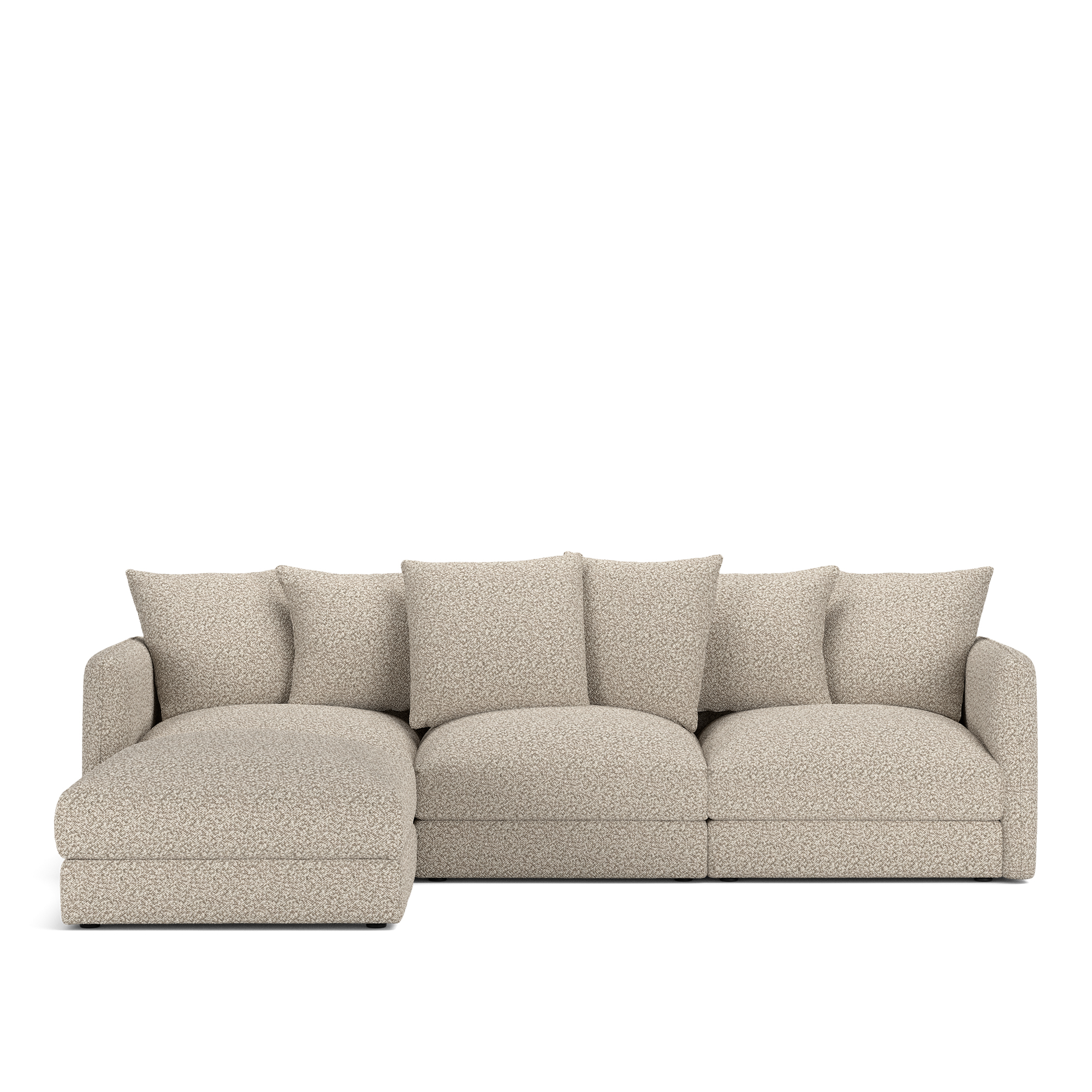 NOGA - Pavarotti 3-Seater with Ottoman Vellus 03 Fixed Upholstery - Soffor