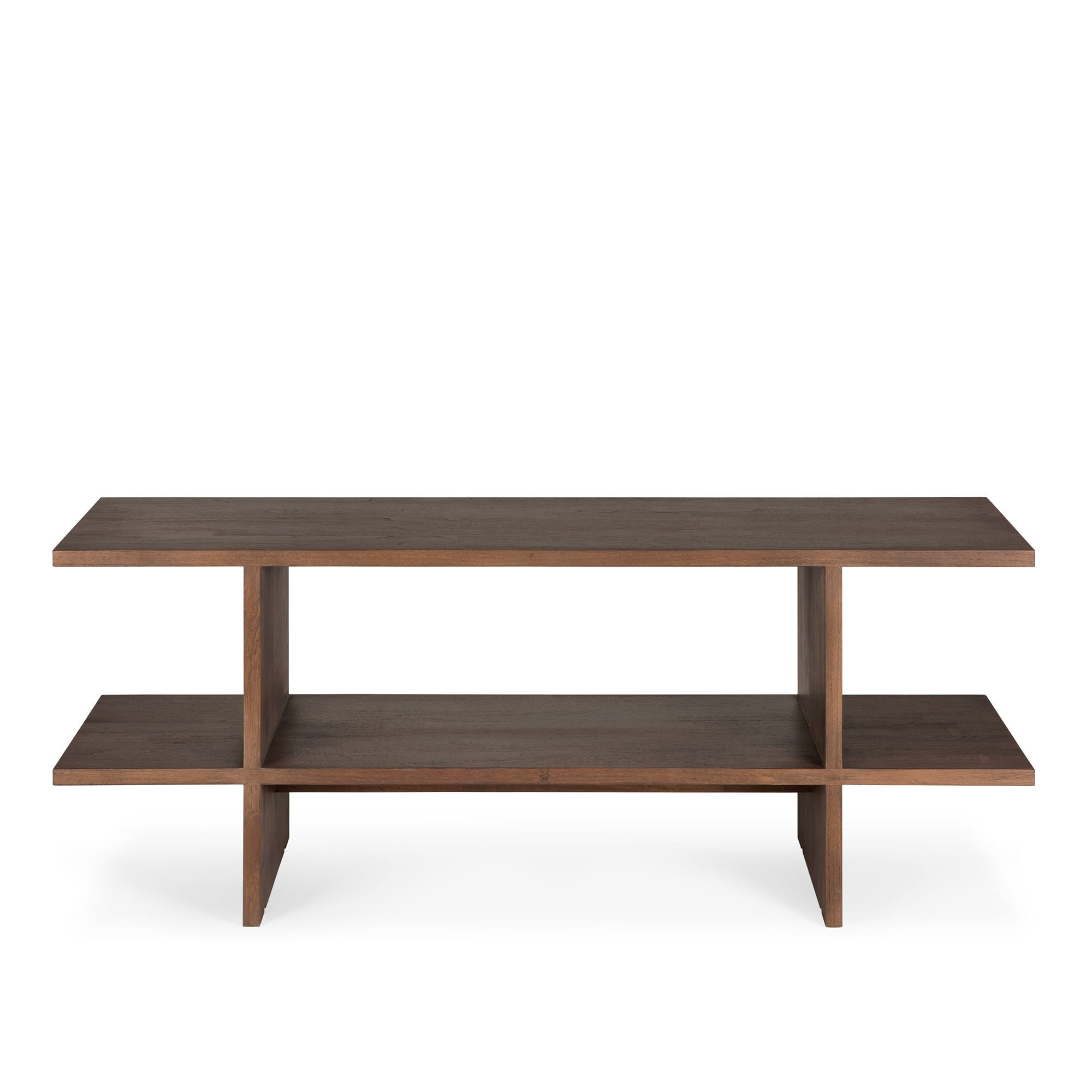 Ethnicraft - Kabuki Side Table - Varnished Teak - Brown - Rectangular 103/30/40 - Soffbord - Brun - Trä | Möbler - Bord - Soffbord | Möbelexperten