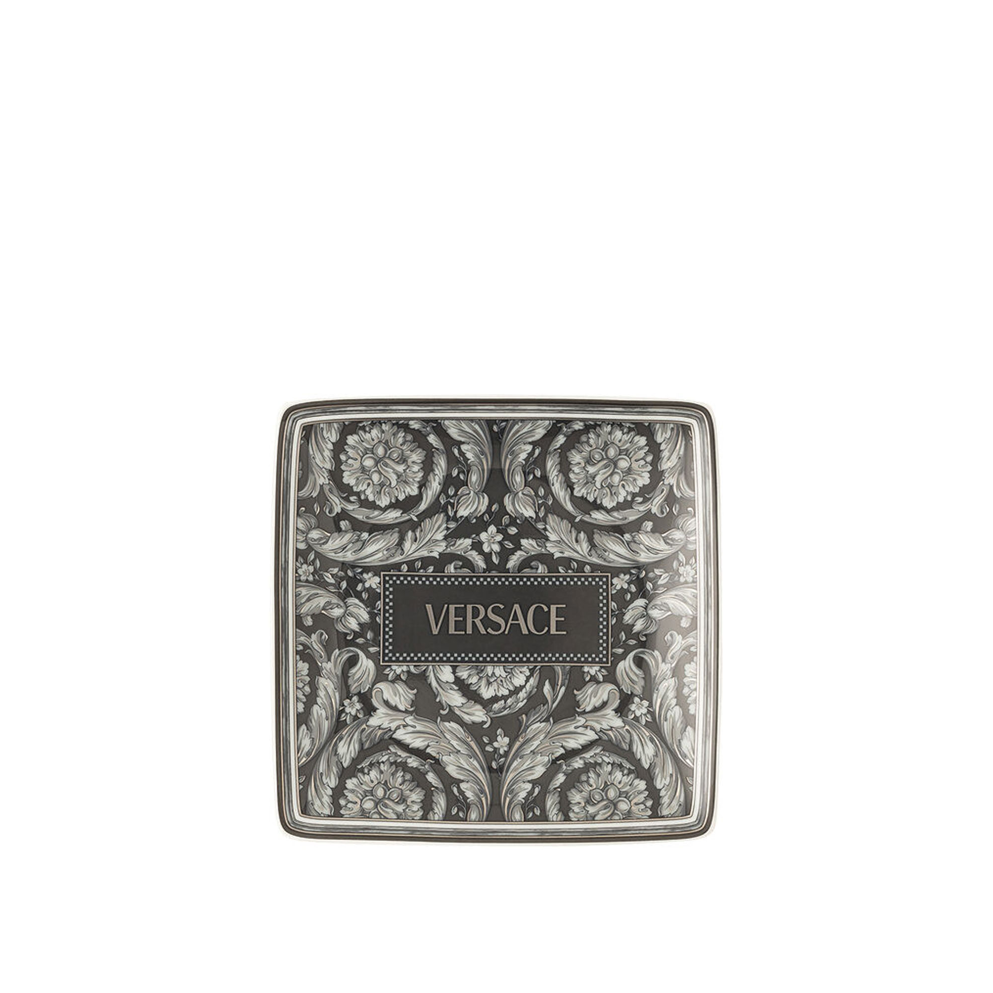 Versace - Barocco Haze, Fat 12 cm Fyrkantig Flat - Assietter - Flerfärgad