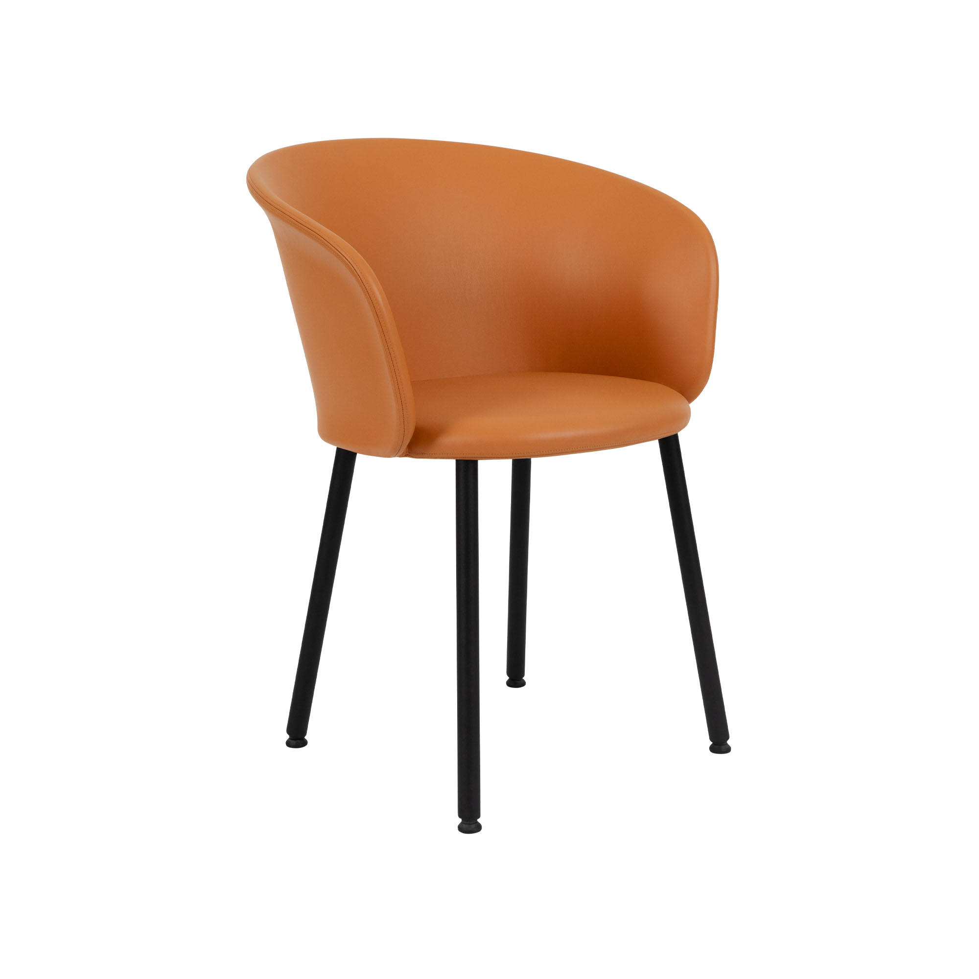 HEM - Kendo Chair - Cognac Leather - Matstolar - LucidiPevere - Brun - Läder/Metall/Trä/Skum