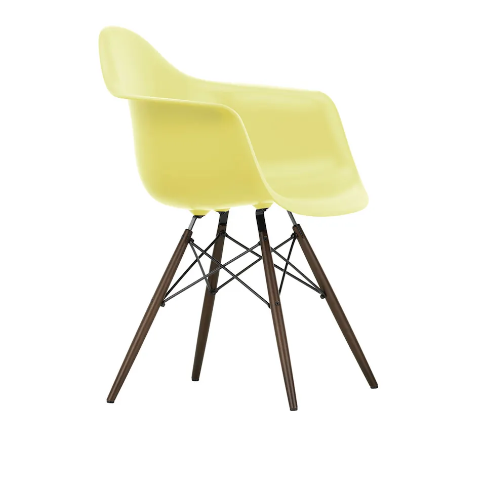 Eames RE Plastic Armchair DAW matstol Dark Maple