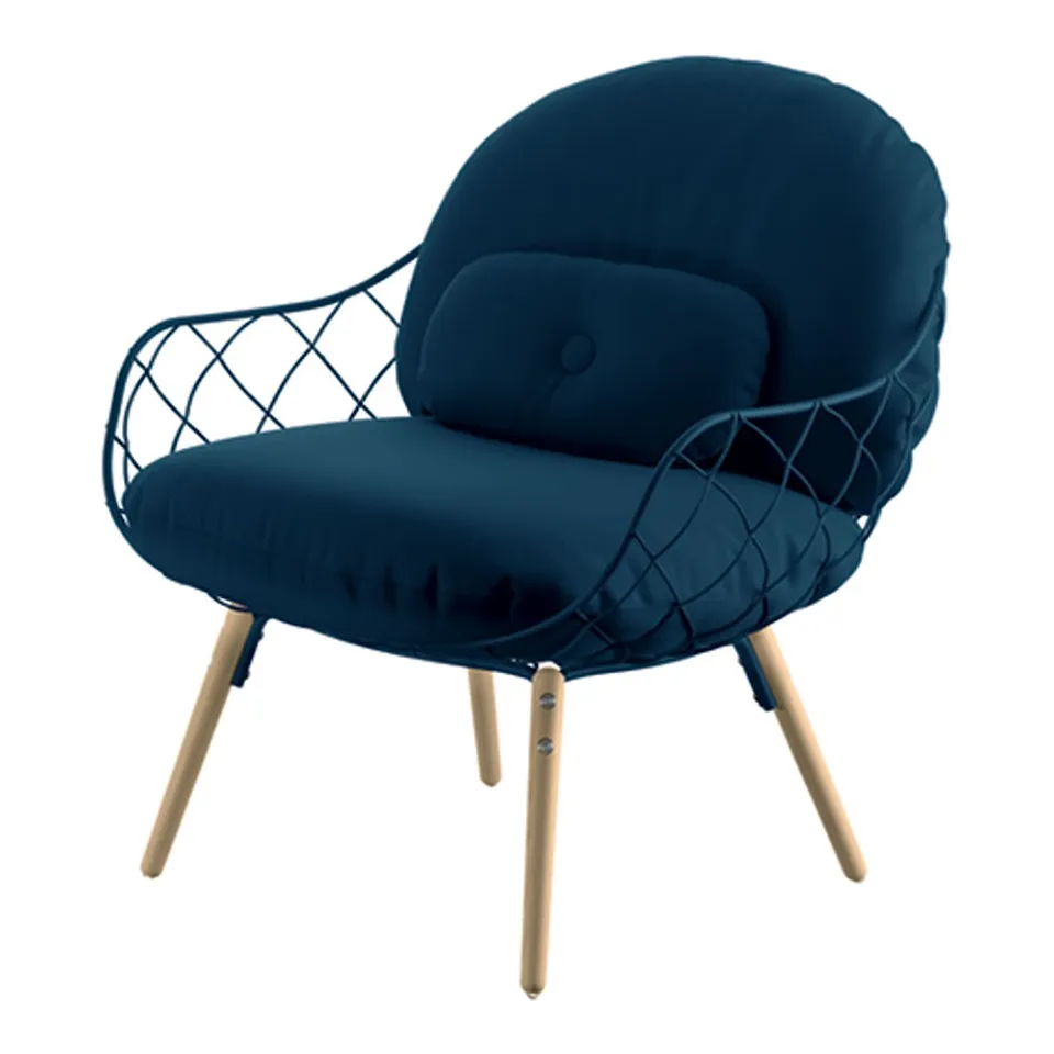Pina Lowchair Green legs/Green seat/Green cush Steelcut 935