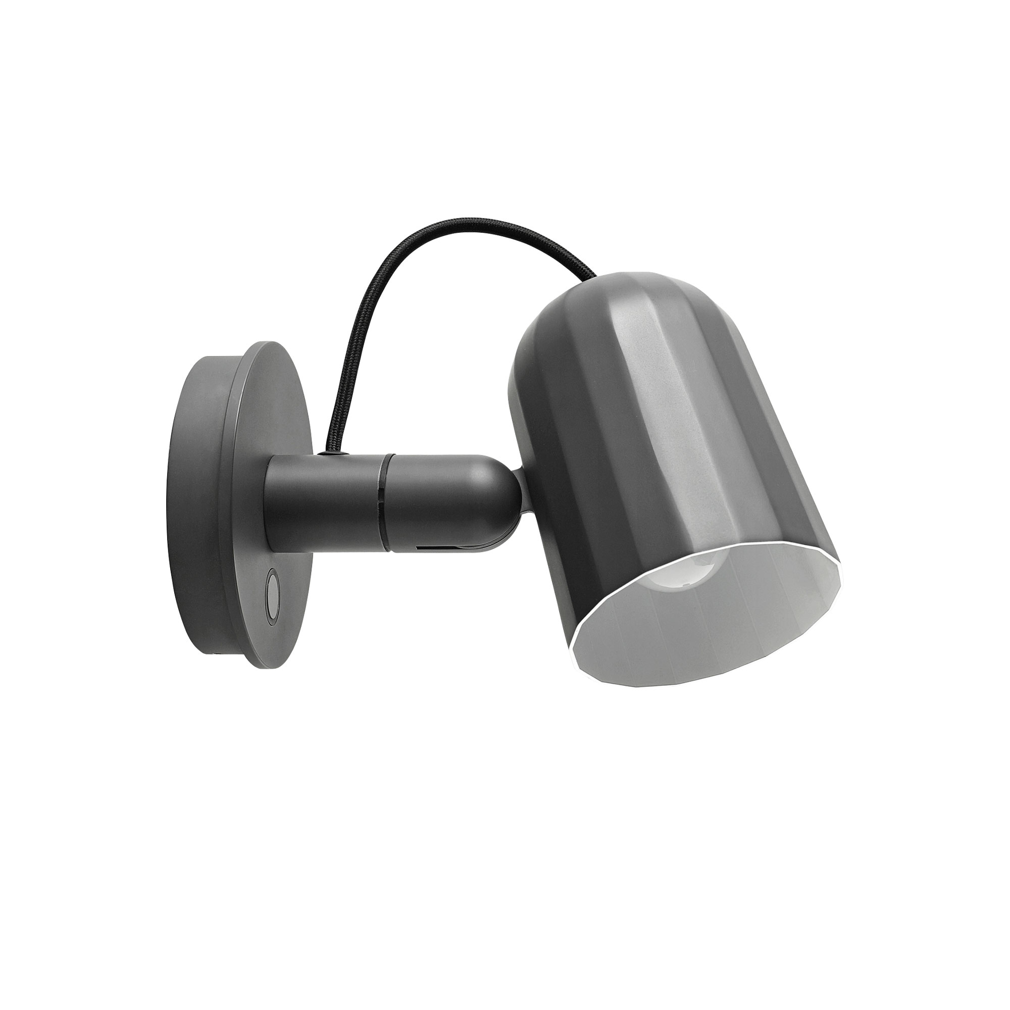 Noc wall button vegglampe Mørkegrå