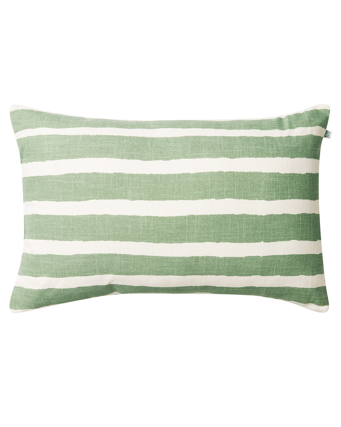 Chhatwal & Jonsson - Utepute blokkpute stripe 40x60 cm salvie offwhite - Pynteputer og putetrekk - Stig Jonsson - Grønn,Hvit