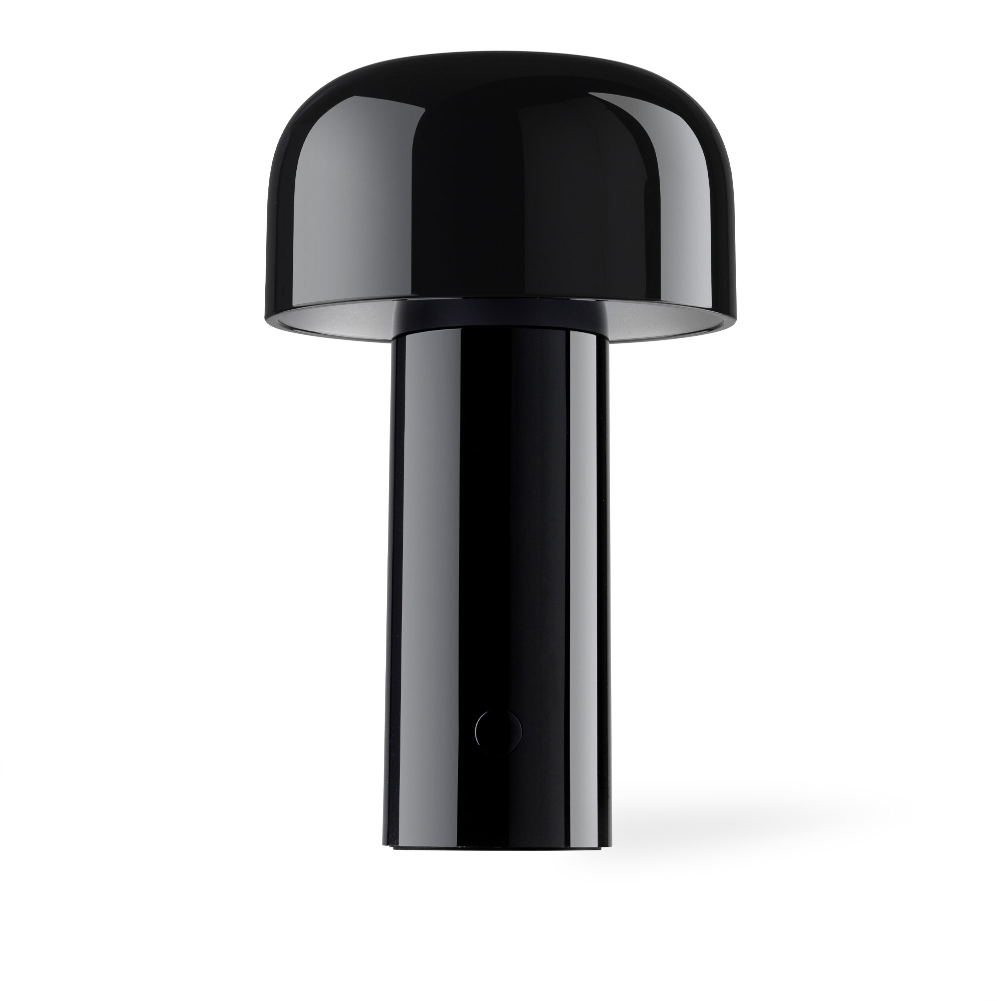 Flos - Bellhop Unplugged glossy black - Portabla lampor - Edward Barber,Jay Osgerby - Svart | Belysning - Bords- Och Skrivbordslampor - Portabla Lampor | Möbelexperten