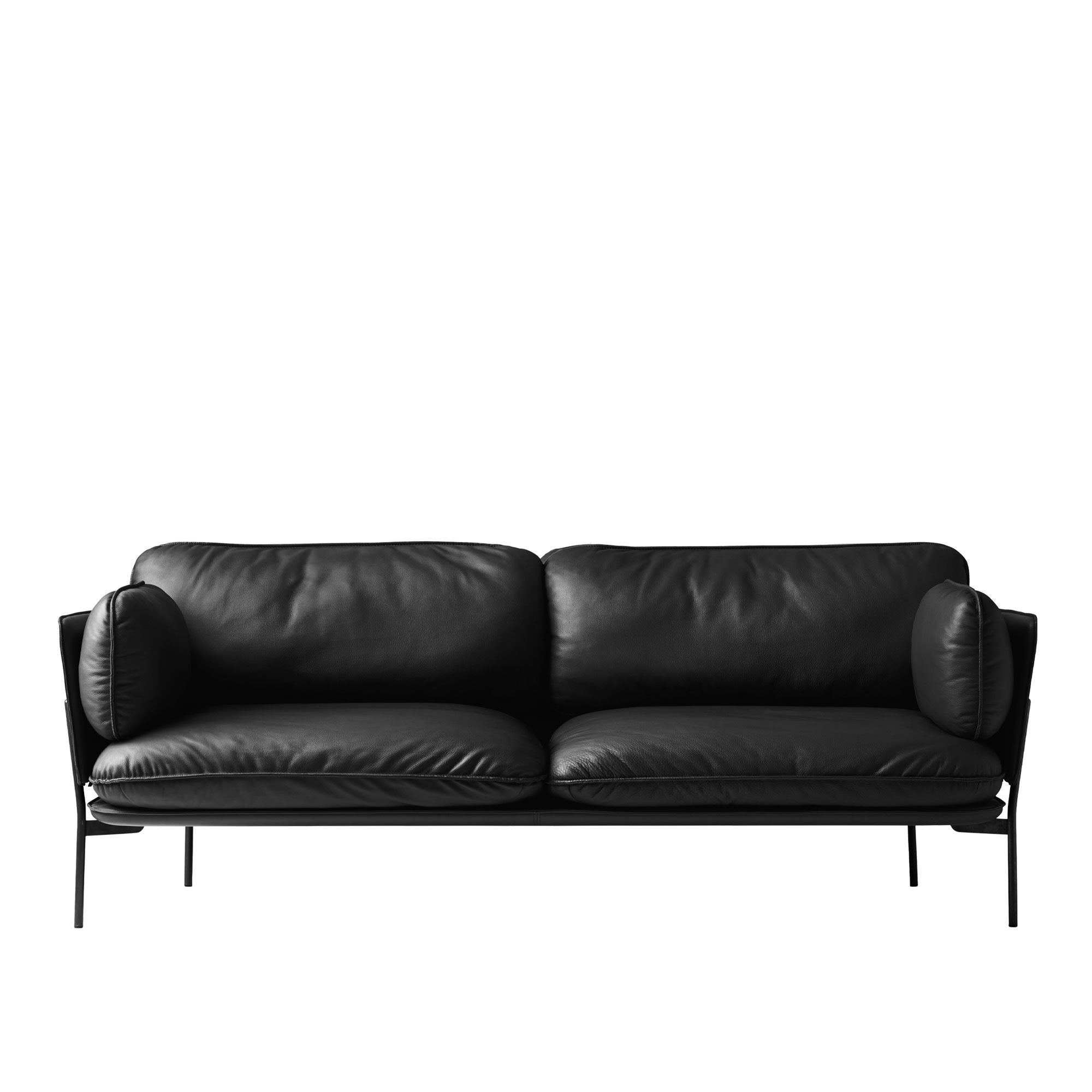 &Tradition - Cloud LN3.2, Warm Black Leather cat.2, Noble Black - Soffor - Luca Nichetto