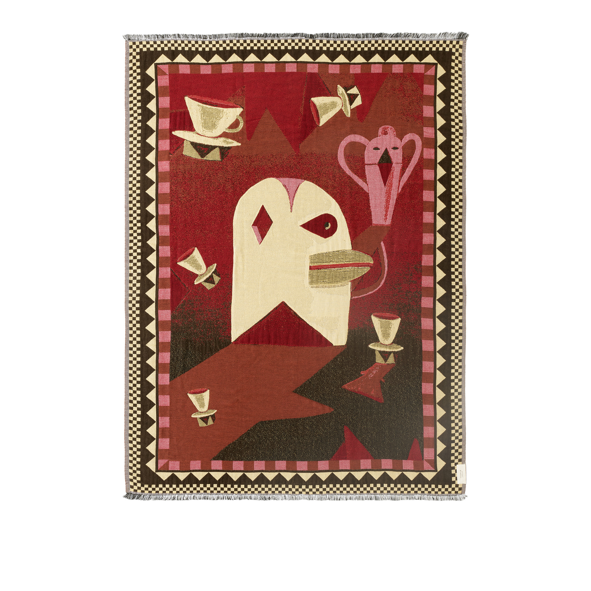 &Tradition - Momento Throw JH46 W130 D180 cm Red Dawn - Plädar & filtar - Jaime Hayon - Röd