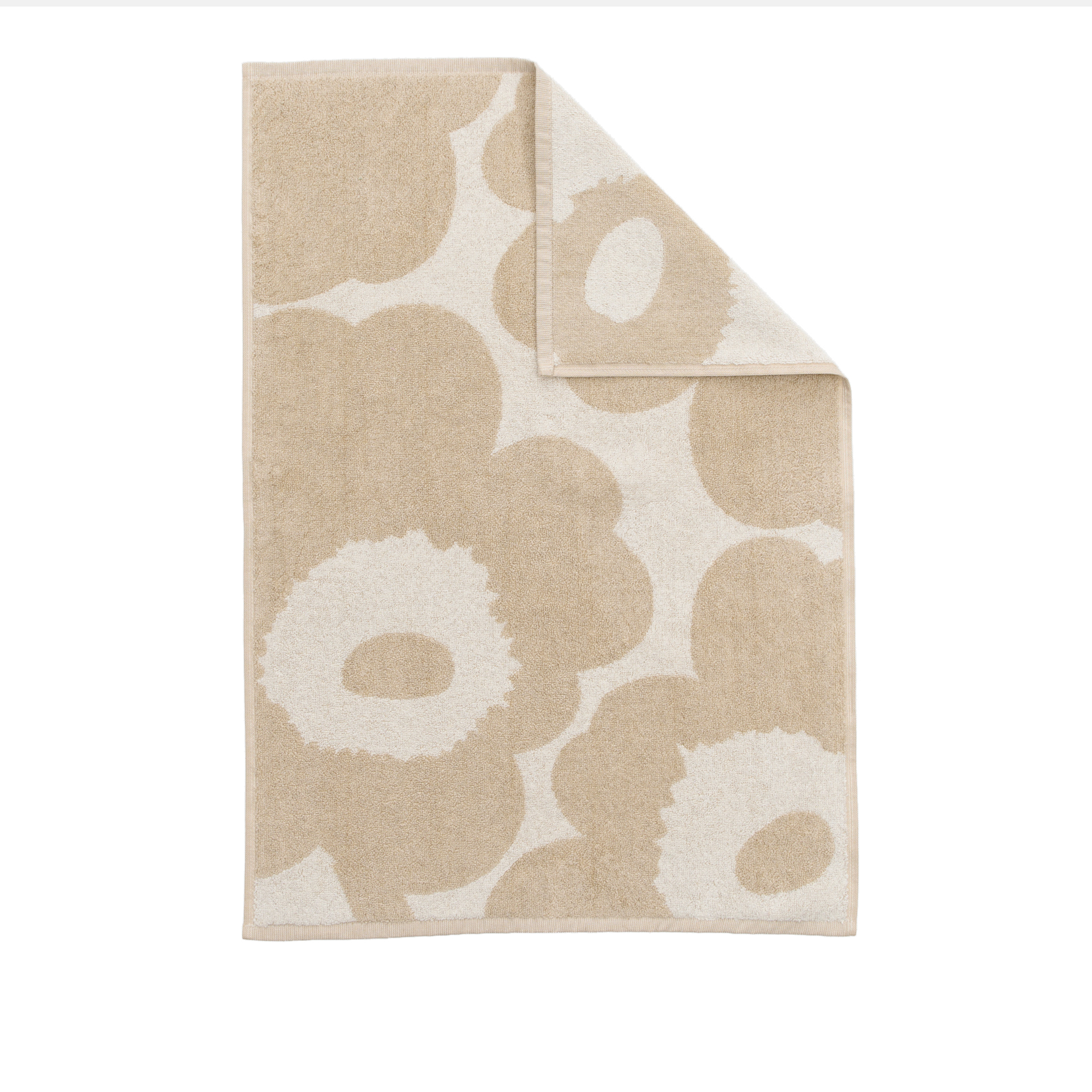 Marimekko - Unikko handhandduk 50x70 cm Off-White, Linen - Handdukar och badlakan - Maija Isola | Textilier - Badrumstextilier - Handdukar Och Badlakan | Möbelexperten
