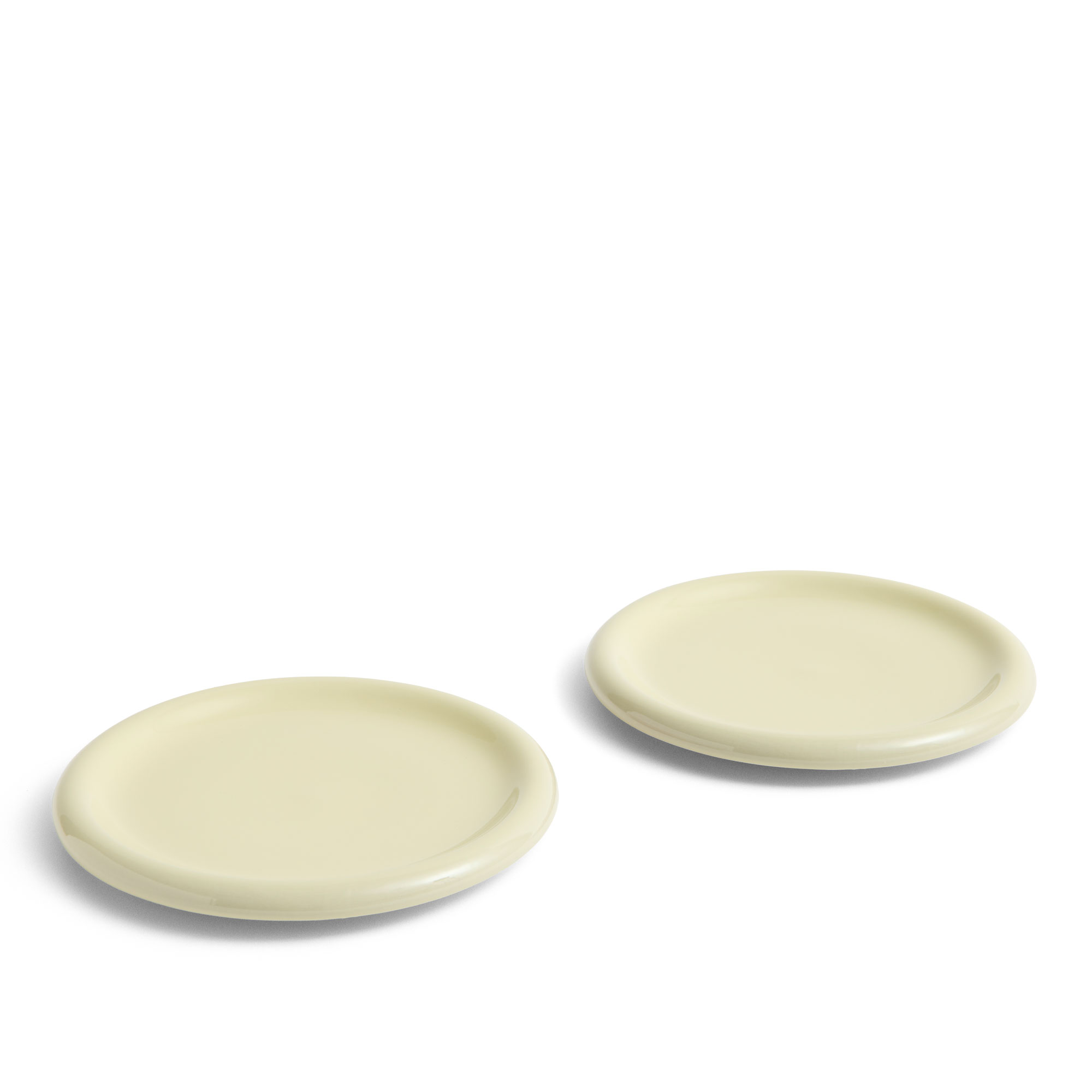 HAY - Barro Plate Set of 2 &Oslash;24 Pistachio - Mattallrikar - Pereira Office - Gr&ouml;n - Naturmaterial
