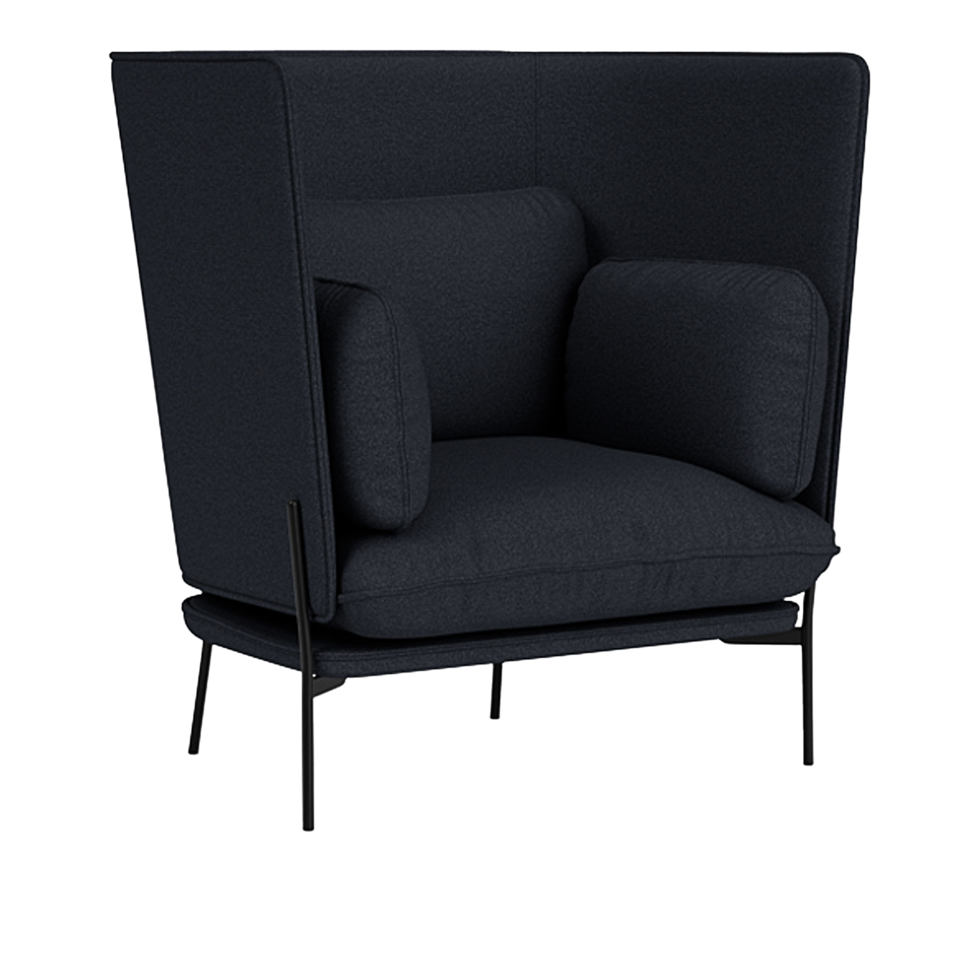 &Tradition - Cloud LN5 - Warm Black - Fabric cat.2 - Hallingdal 65 180 - Fåtöljer - Luca Nichetto - MDF/Metall