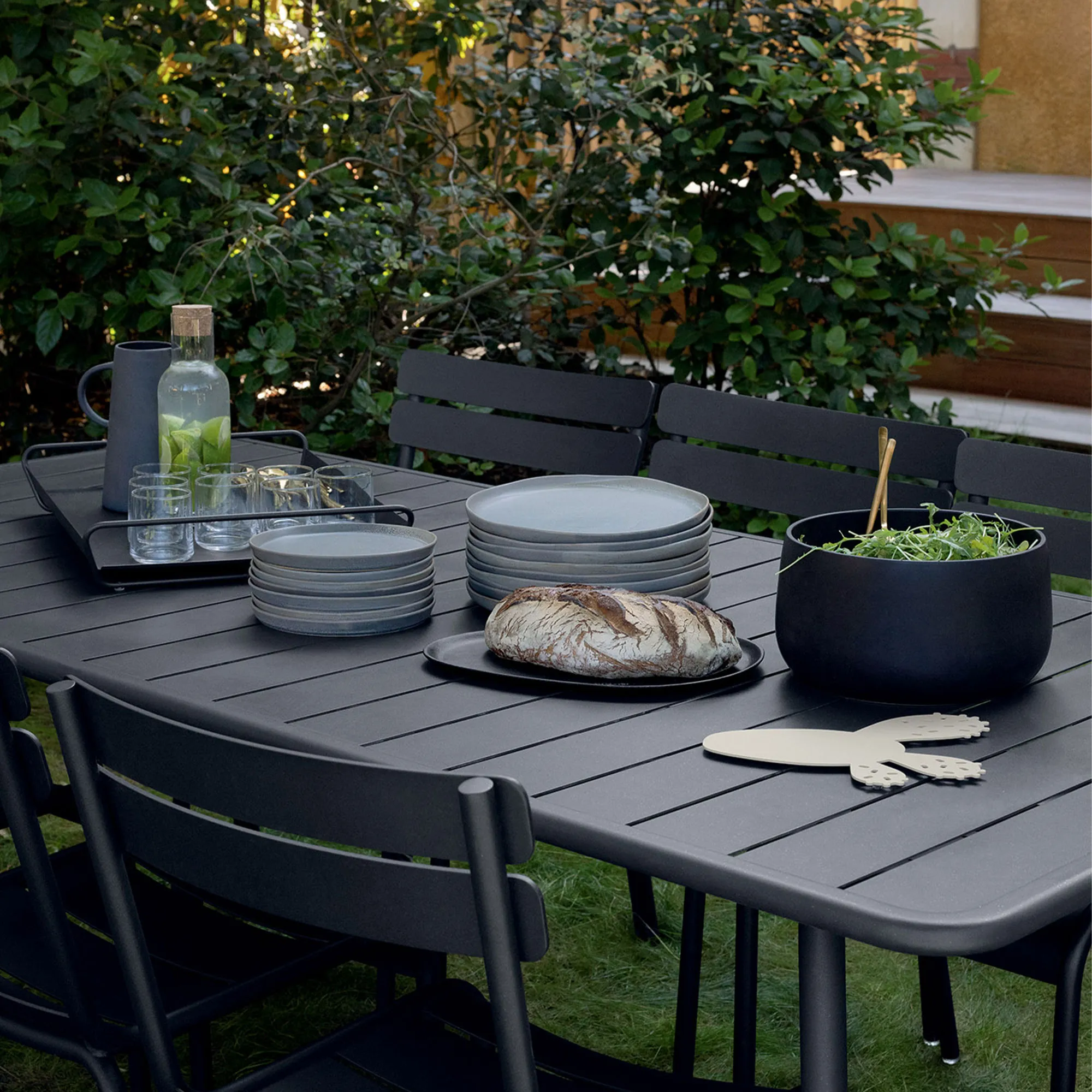 Luxembourg matgrupp med bord 207cm & 4 stolar